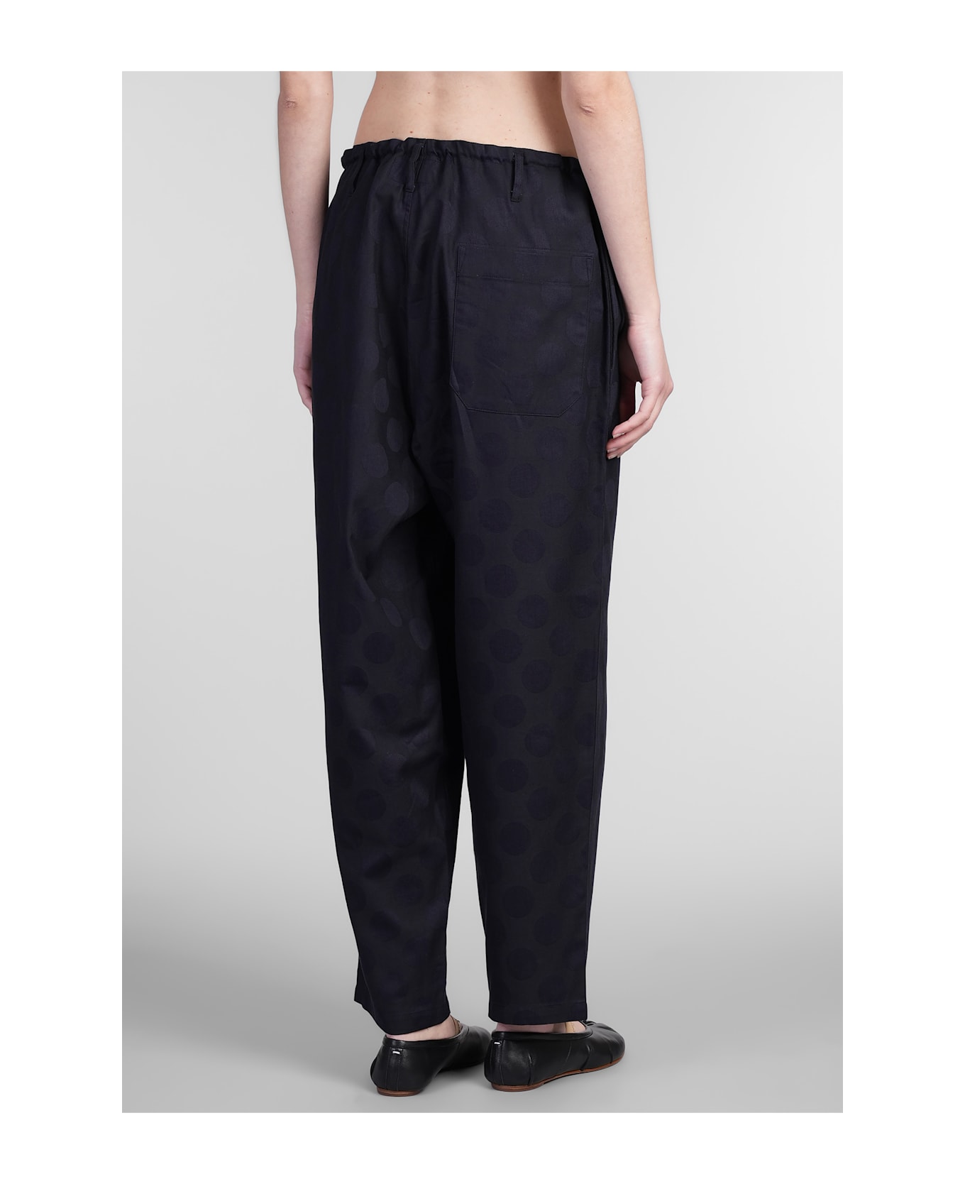 Yohji Yamamoto Pants In Black Cotton - black