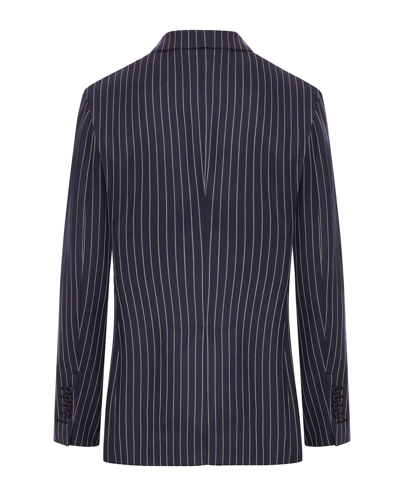 Tom Ford Single Breasted Wool Flannel Jacket - Blue