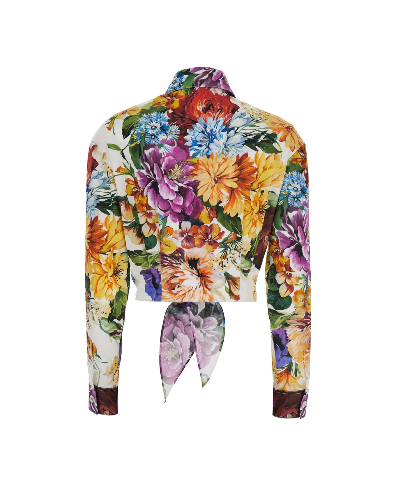 Dolce 
Gabbana Floral Crop Shirt - Multicolor