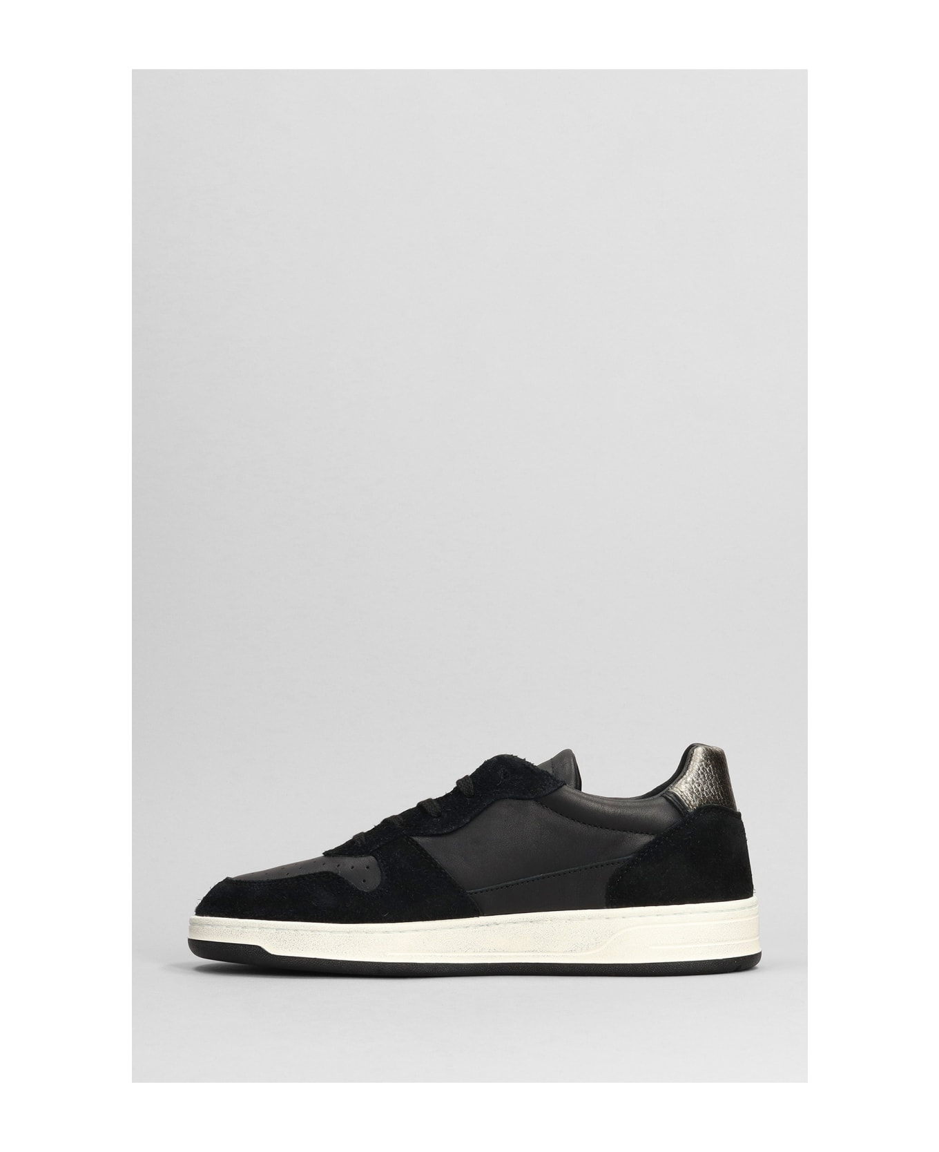 D.A.T.E. Court 2.0 Sneakers In Black Suede And Leather - black
