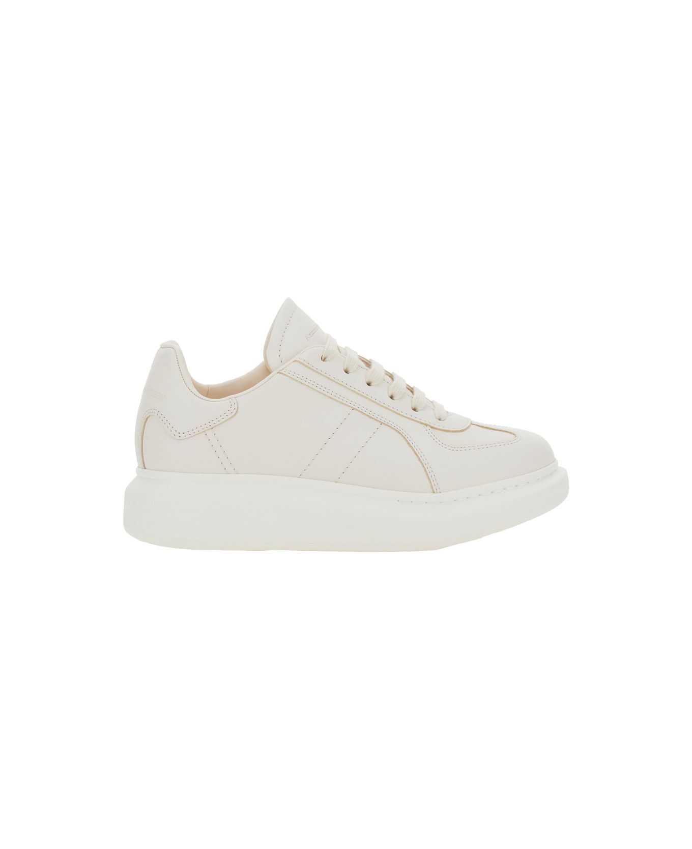 Alexander McQueen Leather Sneakers - Off White