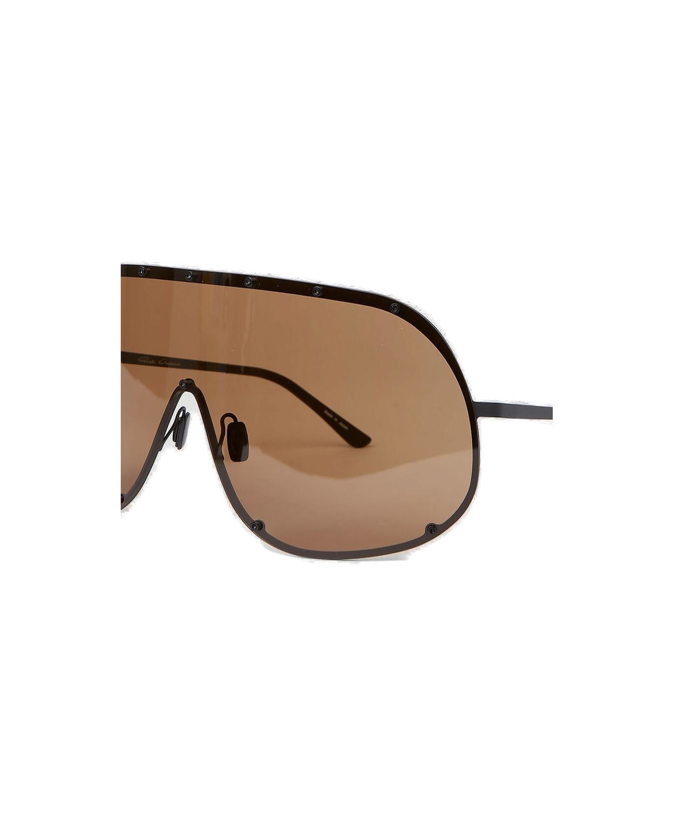 Rick Owens Shield Frame Sunglasses - Nero