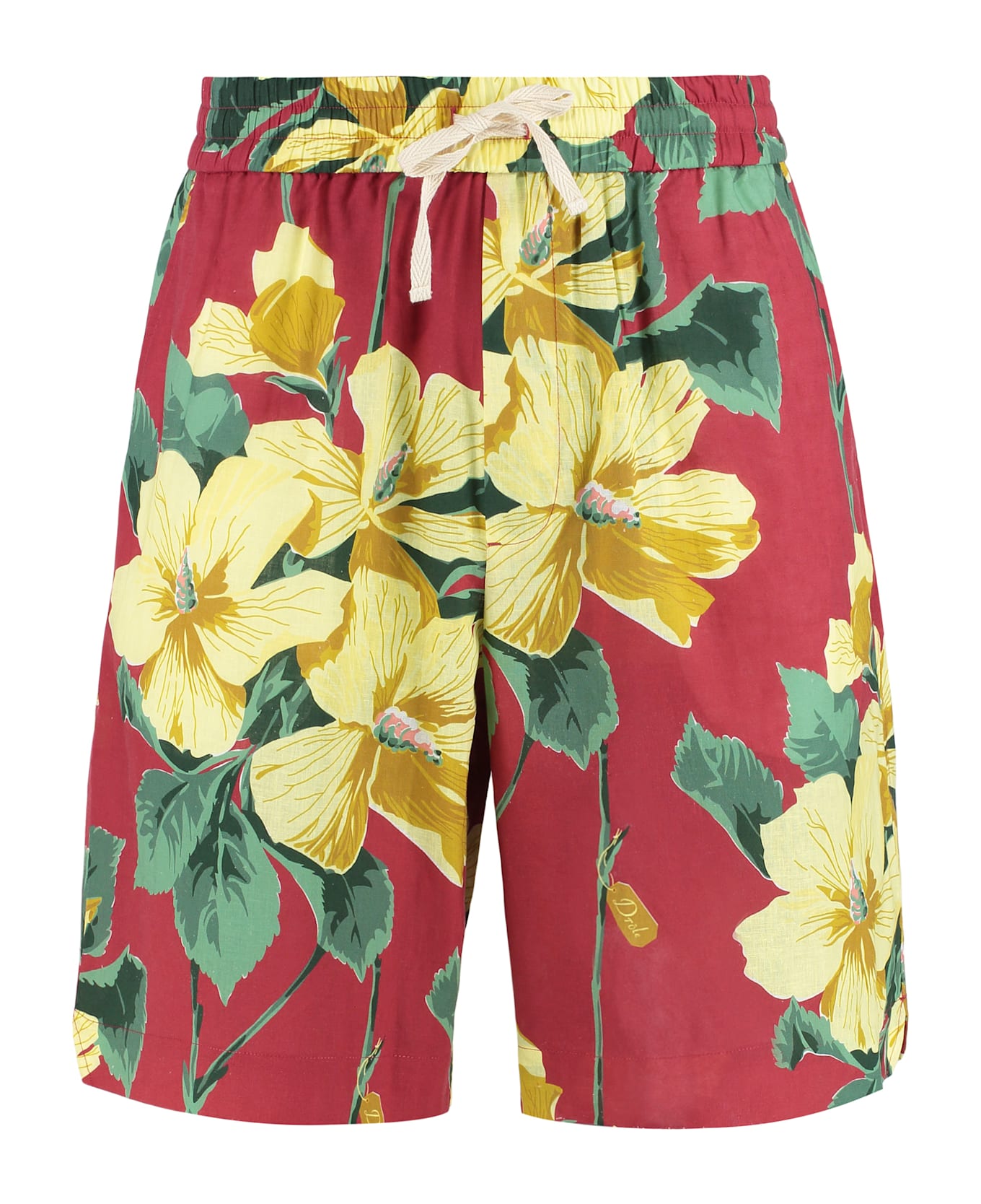 Drôle de Monsieur Cotton And Linen Bermuda-shorts - Multicolor