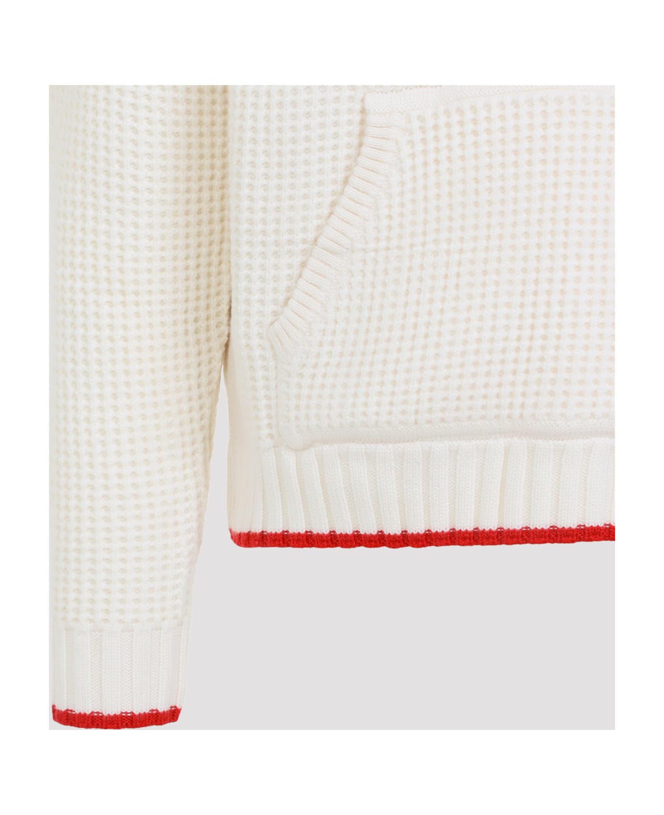 Casablanca Waffle Hoodie - White