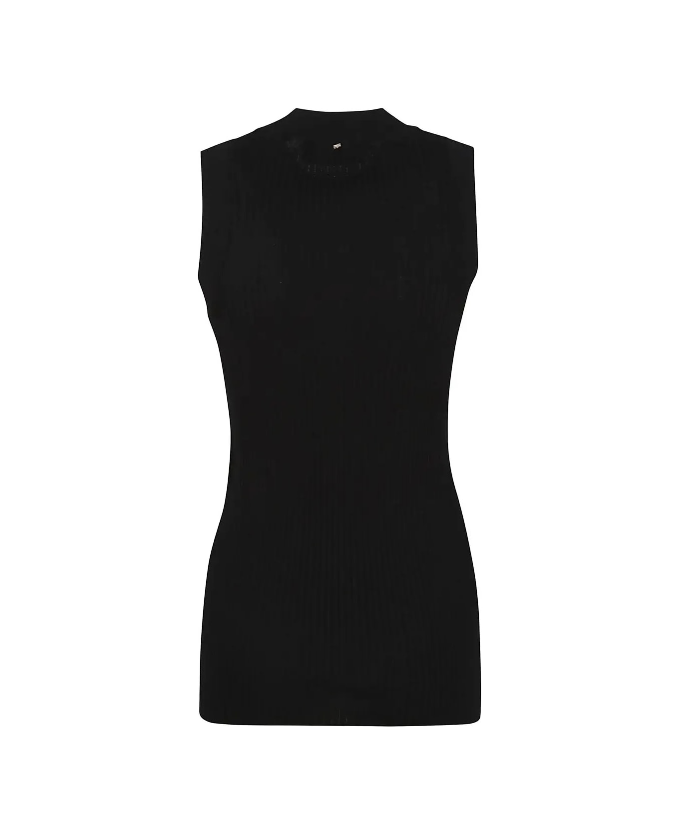 SportMax Black Tione Tank Top - BLACK