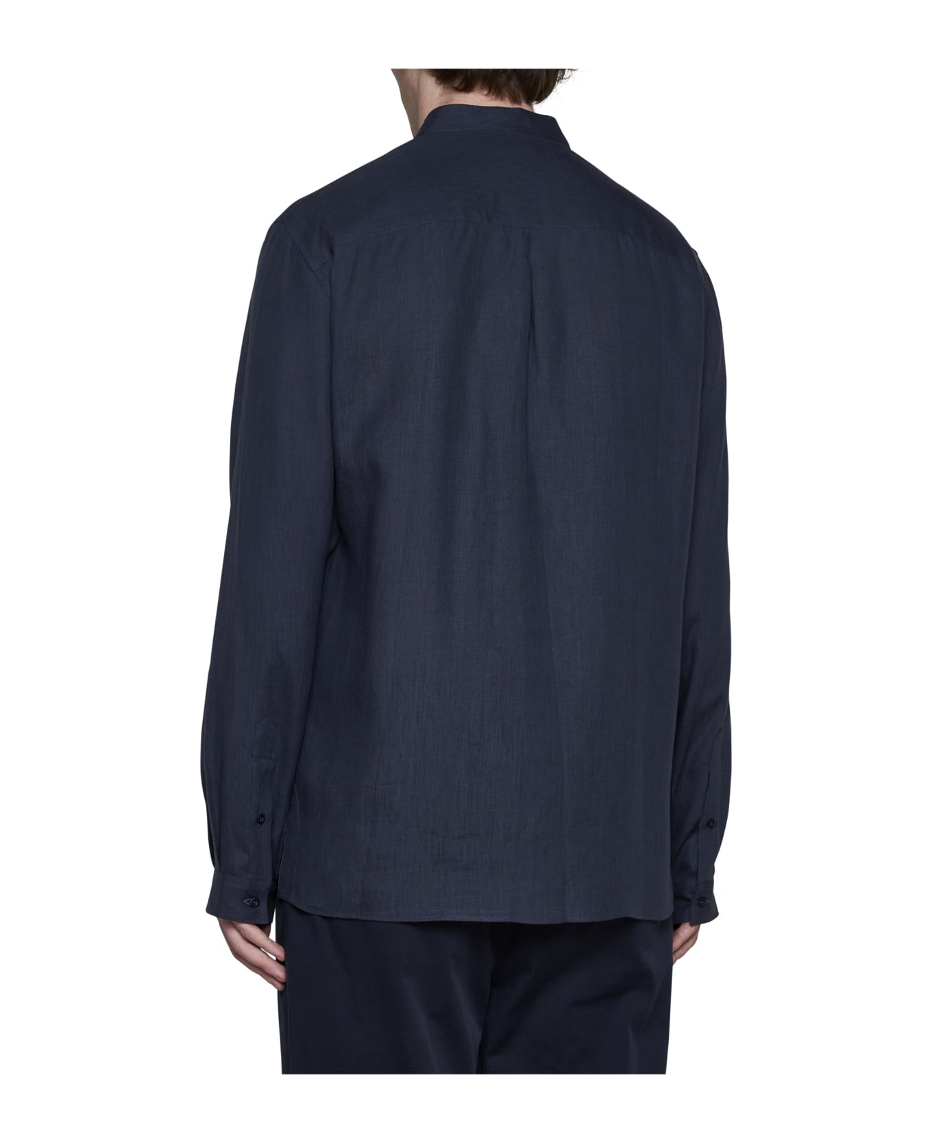 Brunello Cucinelli Linen Shirt - Blu シャツ