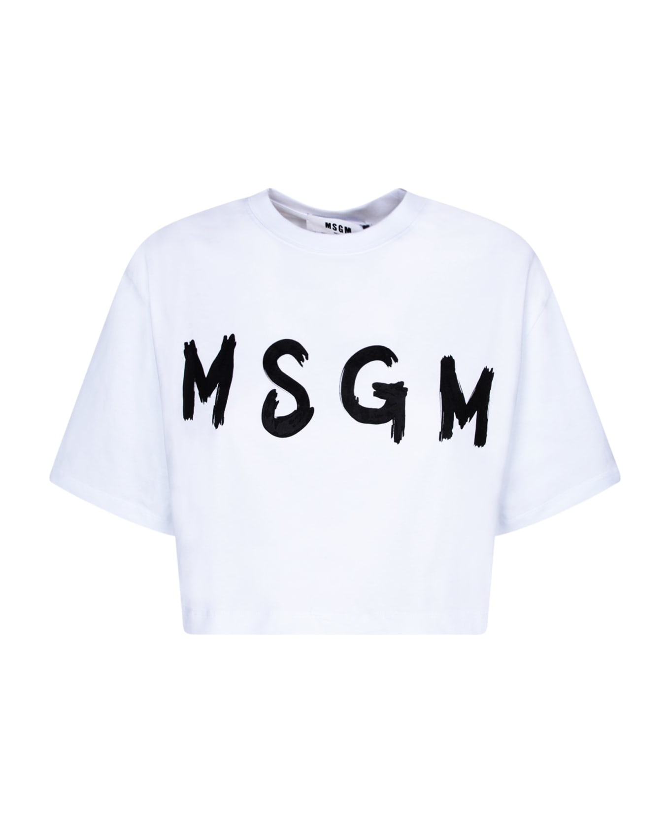 MSGM Graffiti Logo White T-shirt - White Tシャツ