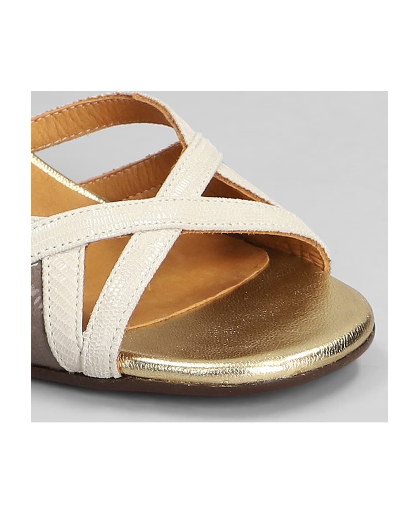 Chie Mihara Bemon Sandals In Beige Leather - beige