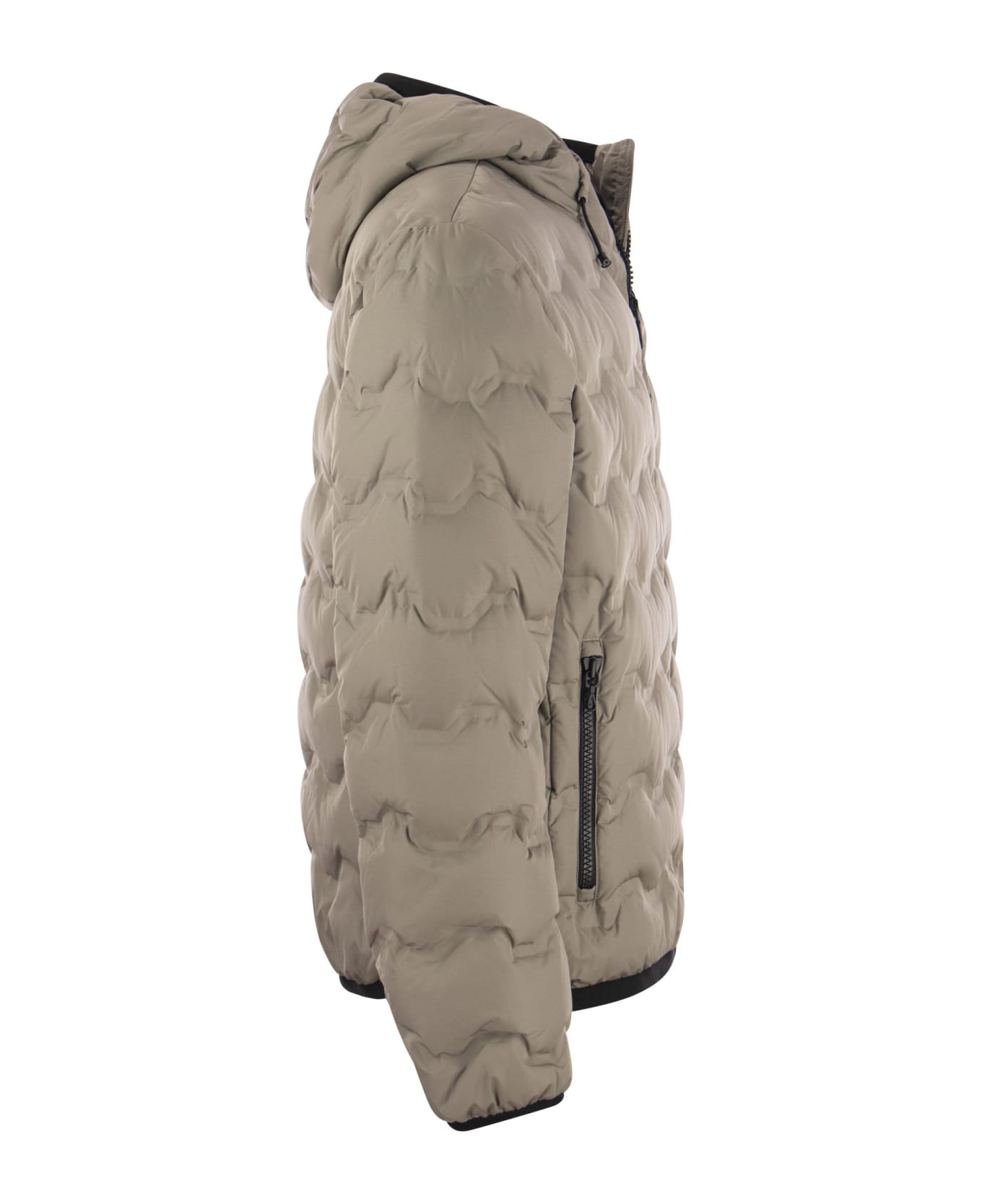 Colmar Uncommon - Quilted Down Jacket With Hood - Dove Grey