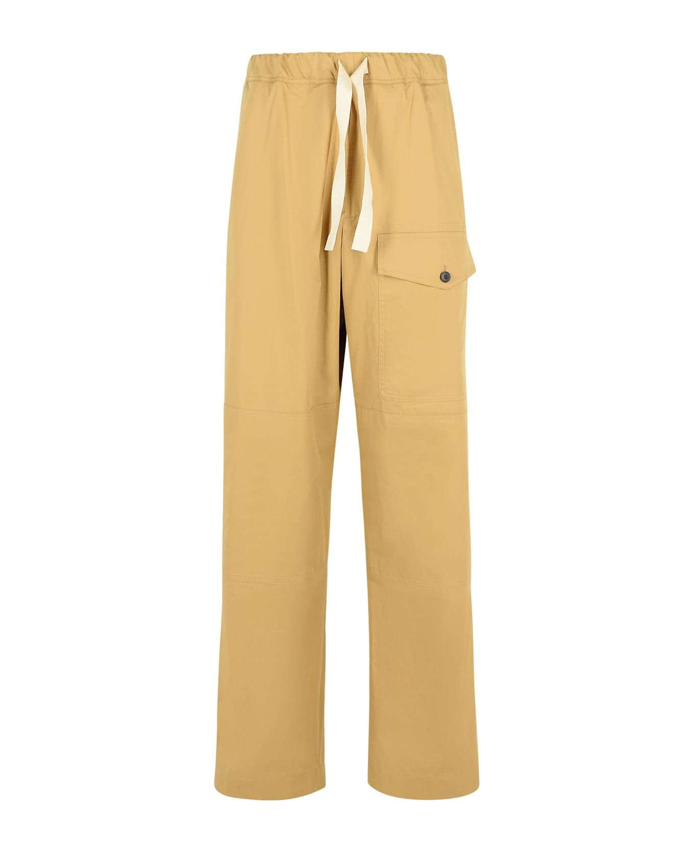 Dries Van Noten 
pannoch
 Beige Cotton Pants - Beige