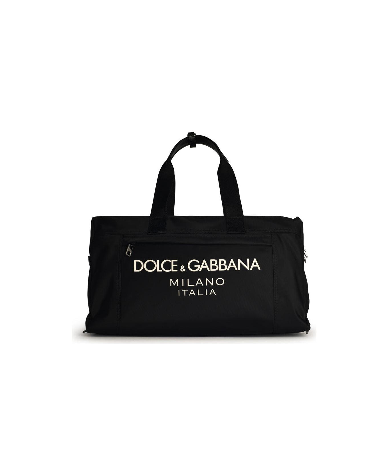 Dolce & Gabbana Black Nylon Duffel Bag - Black