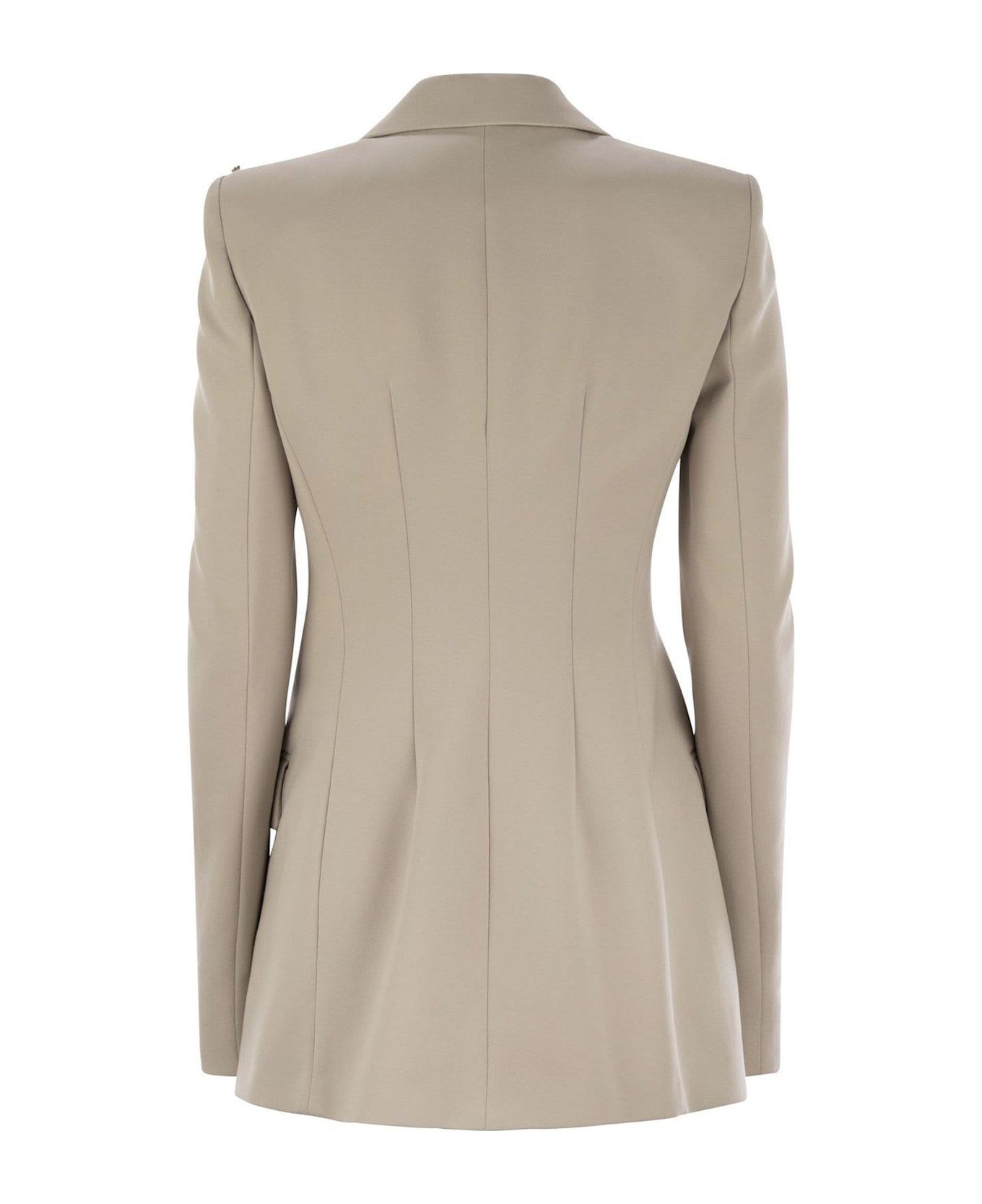 SportMax Frizzo Double-breasted Blazer - BEIGE