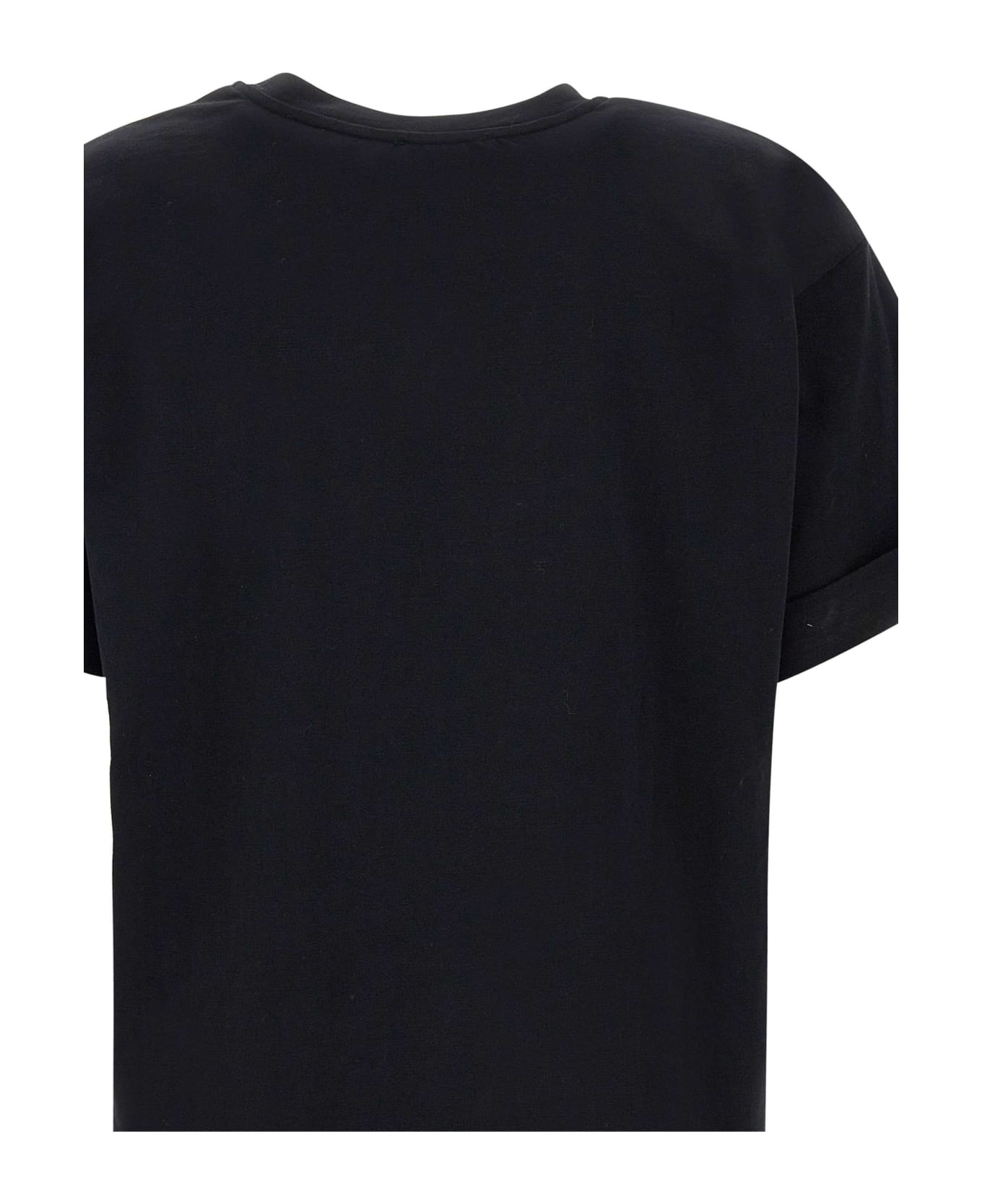 Elisabetta Franchi Cotton T-shirt - BLACK