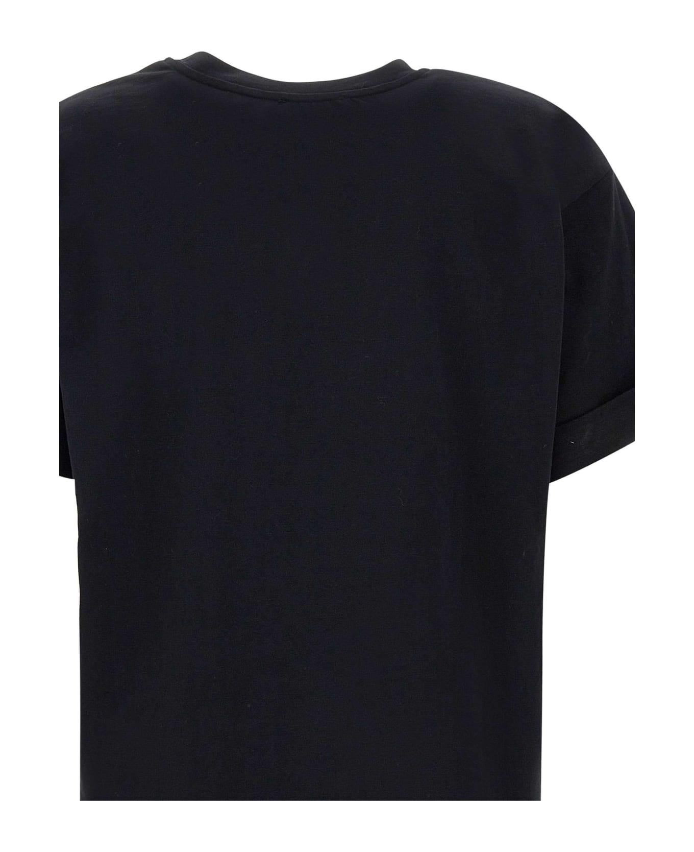 Elisabetta Franchi Cotton T-shirt - BLACK Tシャツ