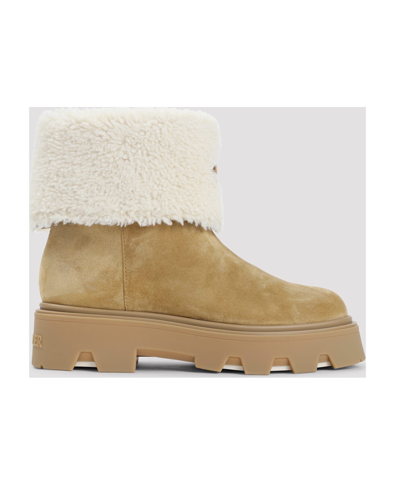 Moncler Aurea Mid Ankle Boots - L Camel