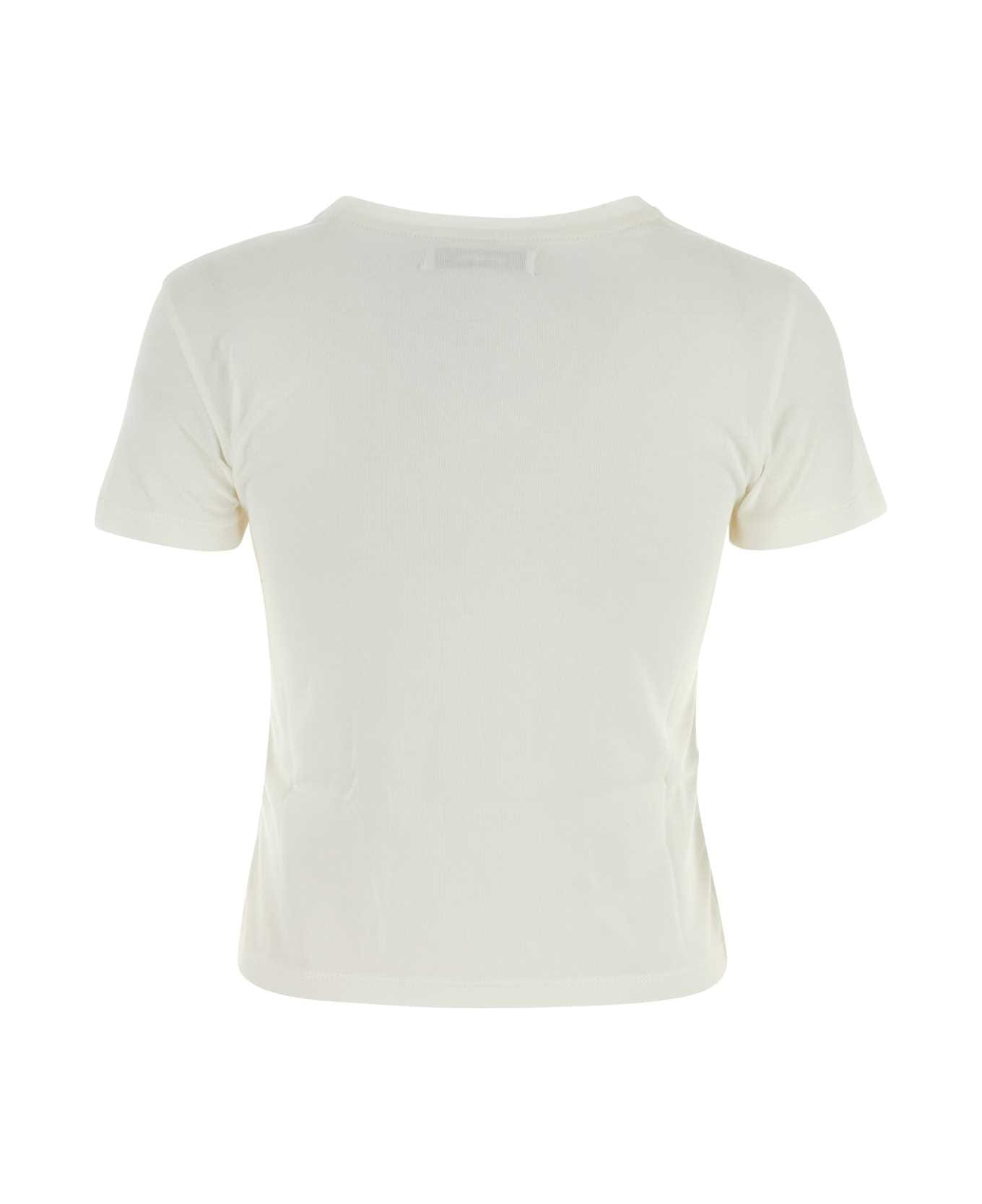 Gimaguas White Cotton Gisele T-shirt - WHITE