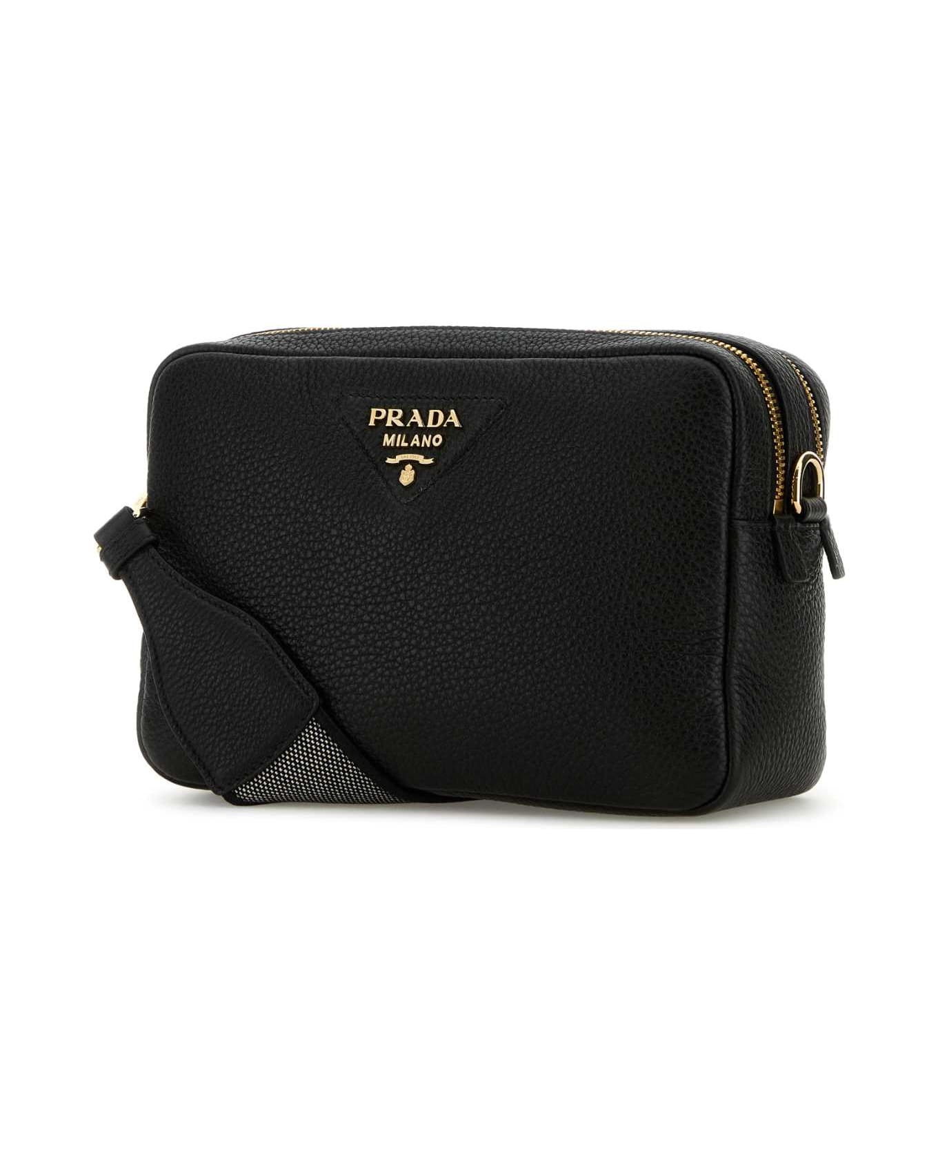 Prada Black Leather Crossbody Bag - NERO1