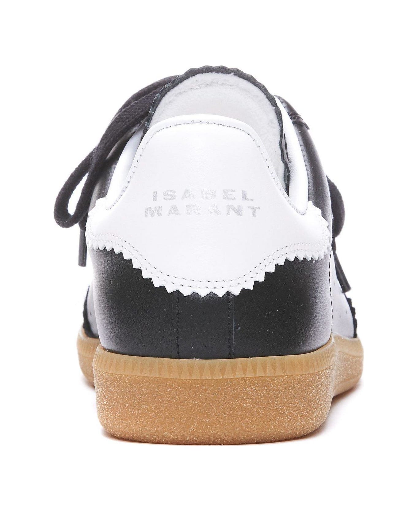 Isabel Marant Round Toe Lace-up Sneakers - BLACK