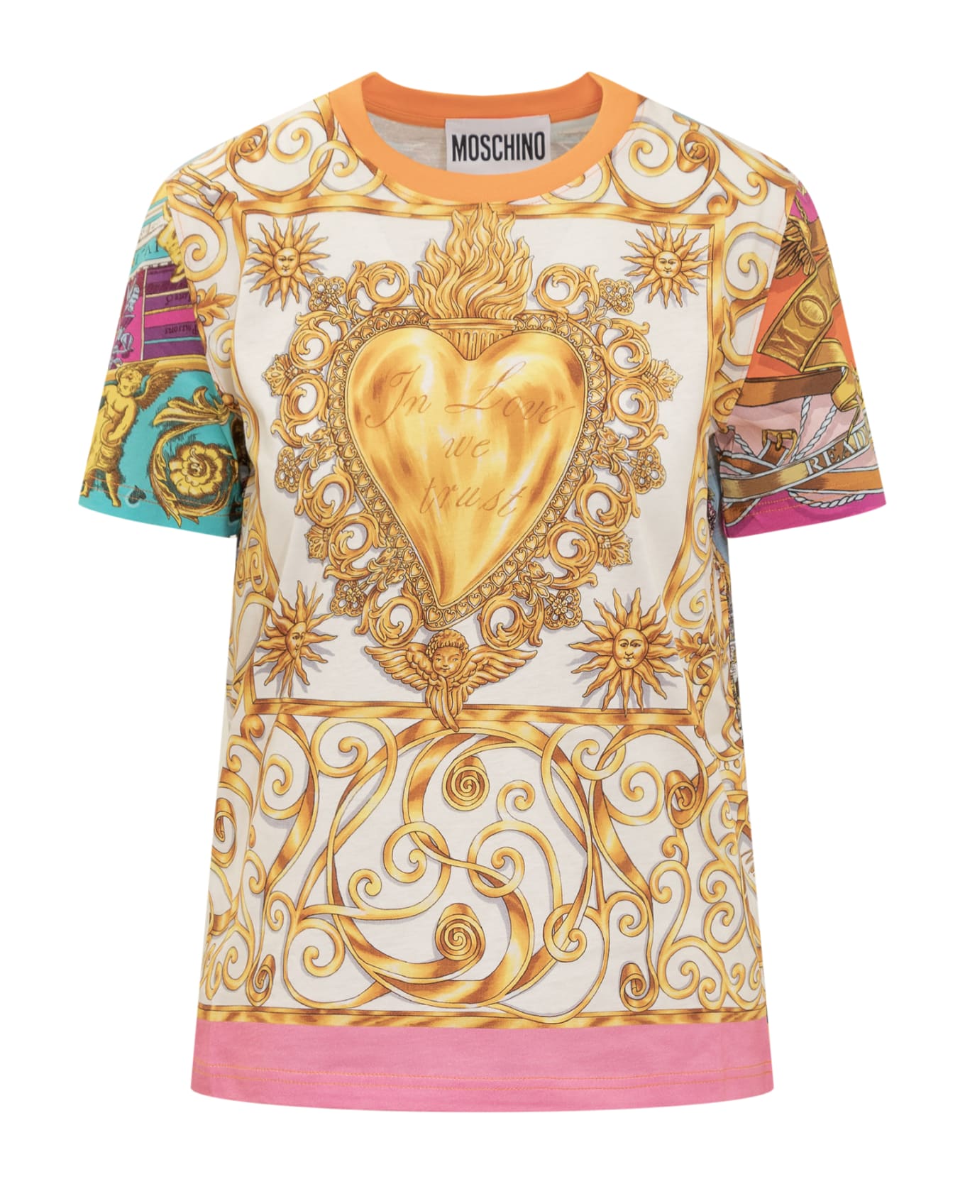 Moschino Archive Scarves Print T-shirt - MultiColour Tシャツ