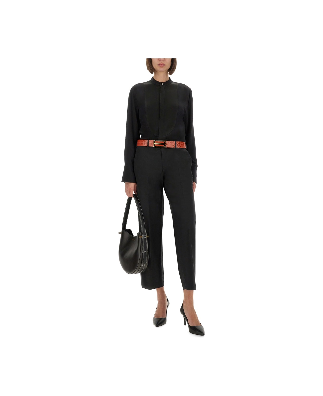 Victoria Beckham Silk Shirt - BLACK