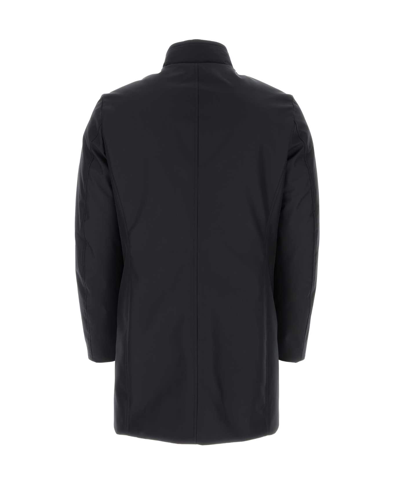 Moorer Trench Coat - DARKBLU