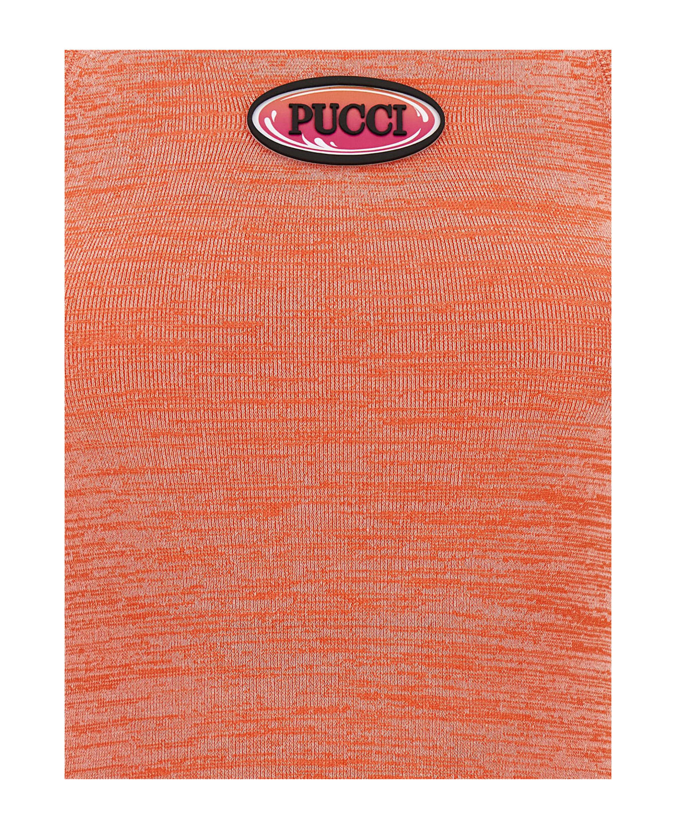Pucci Logo Top - Pink タンクトップ