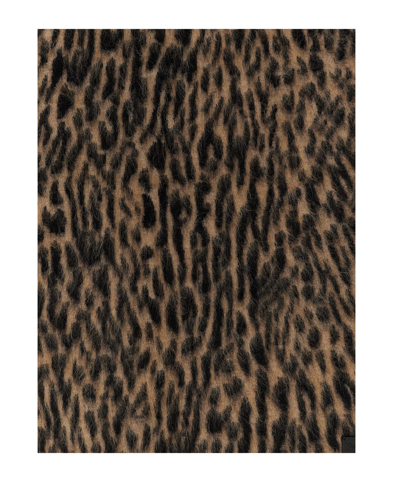 Saint Laurent Mohair Scarf - Brown