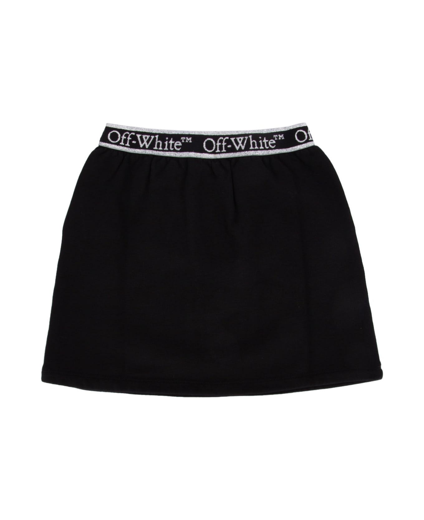 Off-White Bookish Logoband Sweatskirt Black Whit - BLACKWH