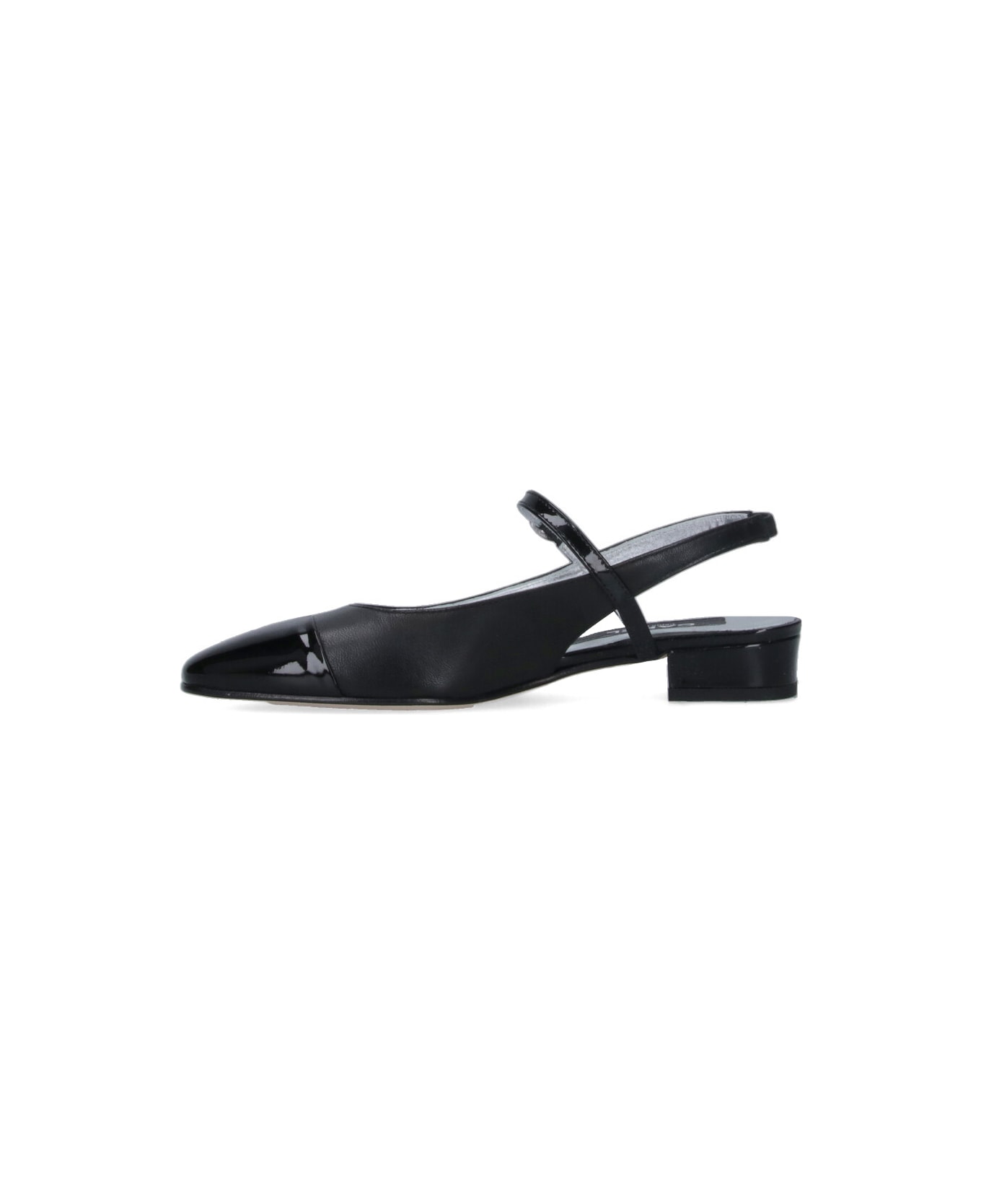 Carel "oceano" Slingback Mules - Black  