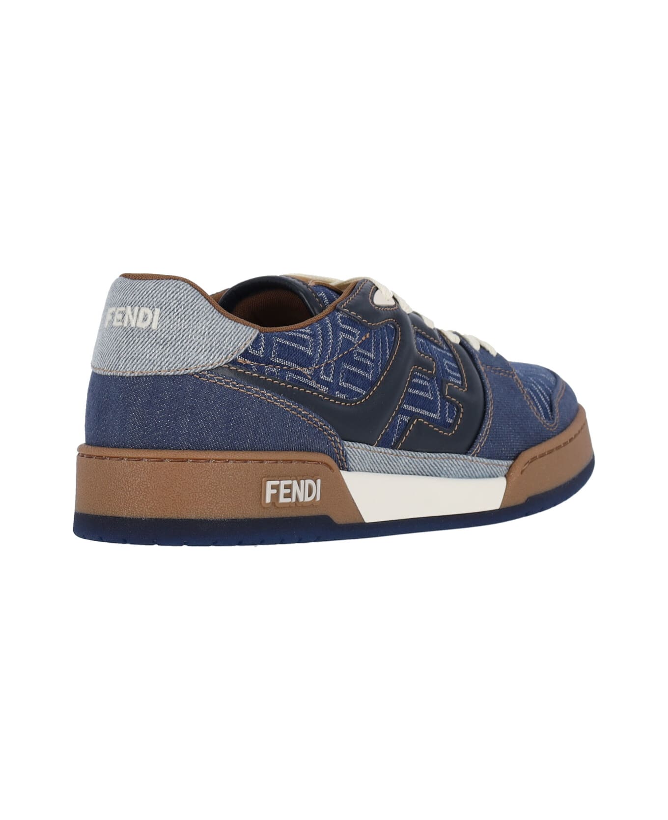Fendi 
match
 Low-top Sneakers - Svj Ston+abiss Blu+ghiac