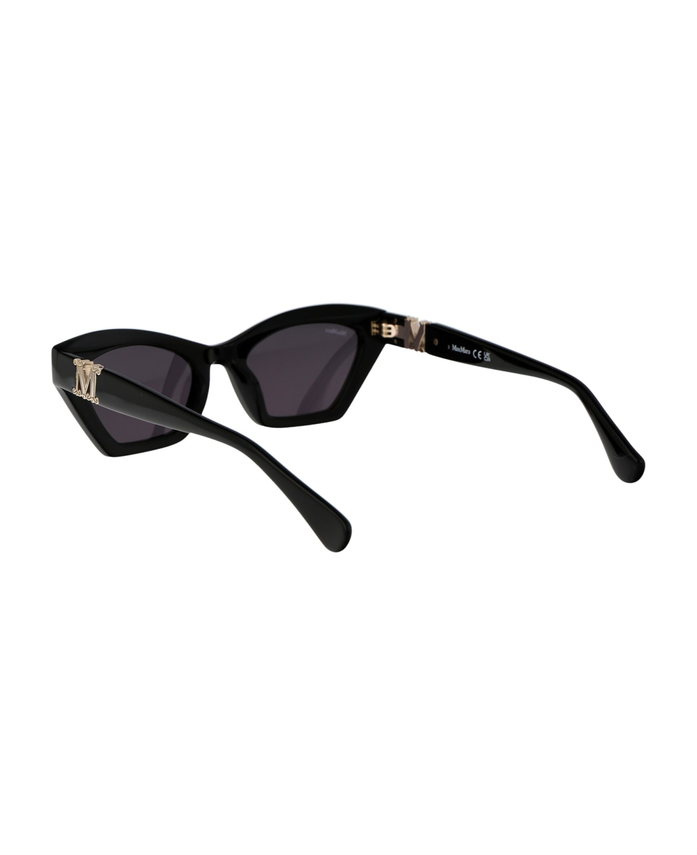 Max Mara Emme13 Sunglasses - 01A Nero Lucido/Fumo