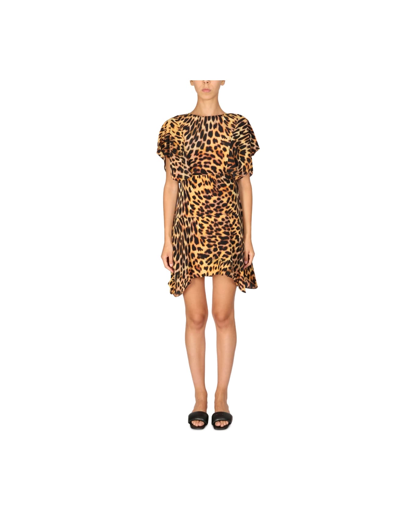 Stella McCartney Spotted Print Mini Dress - ANIMALIER ワンピース＆ドレス