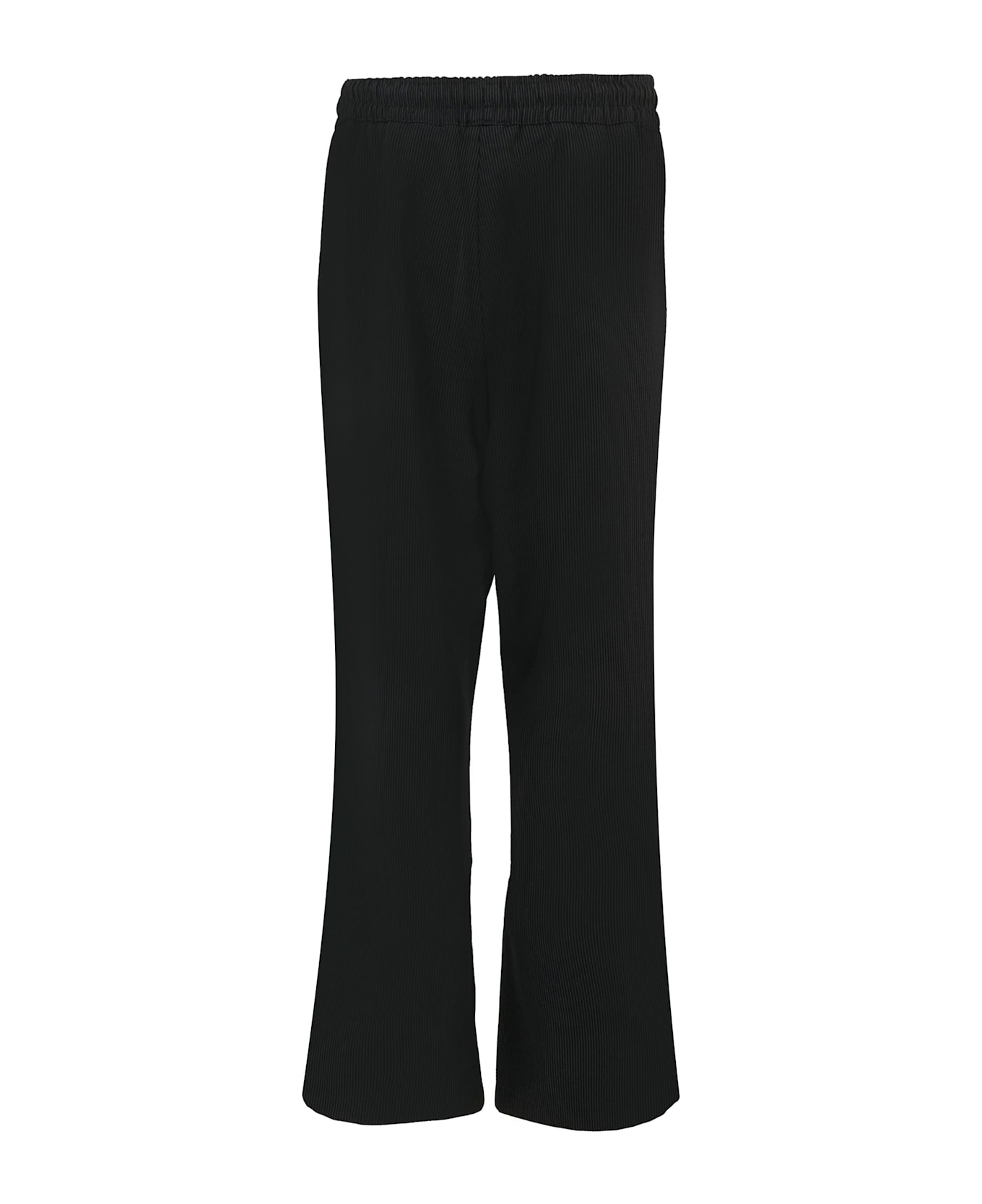 MSGM Blue Trousers For Boy With Logo - Blue