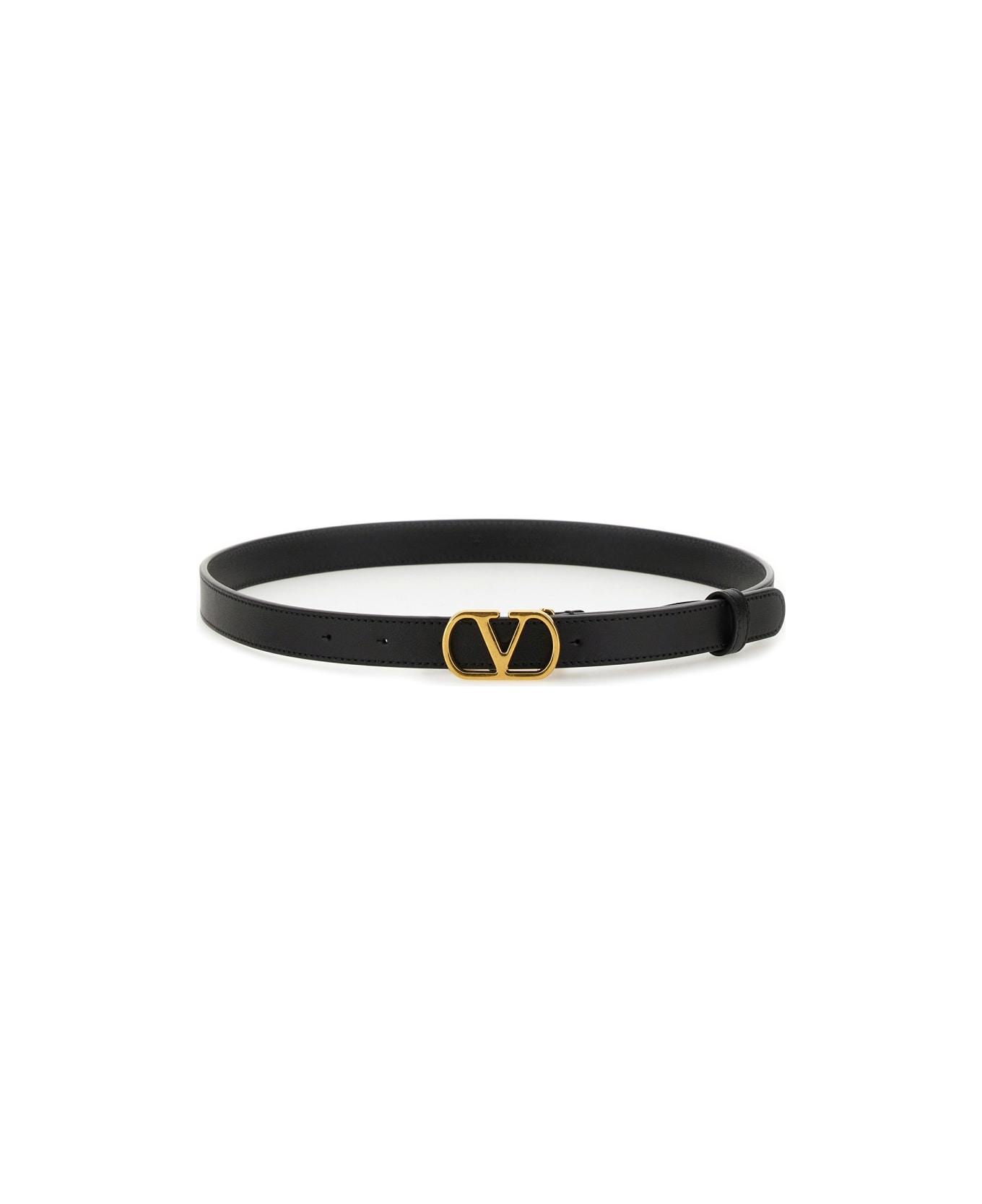 Valentino Garavani "vlogo Signature" Belt - BLACK