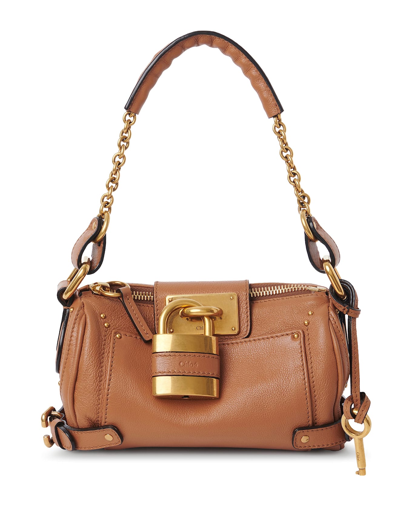 Chloé Paddington Small Leather Shoulder Bag - Mustang Brown