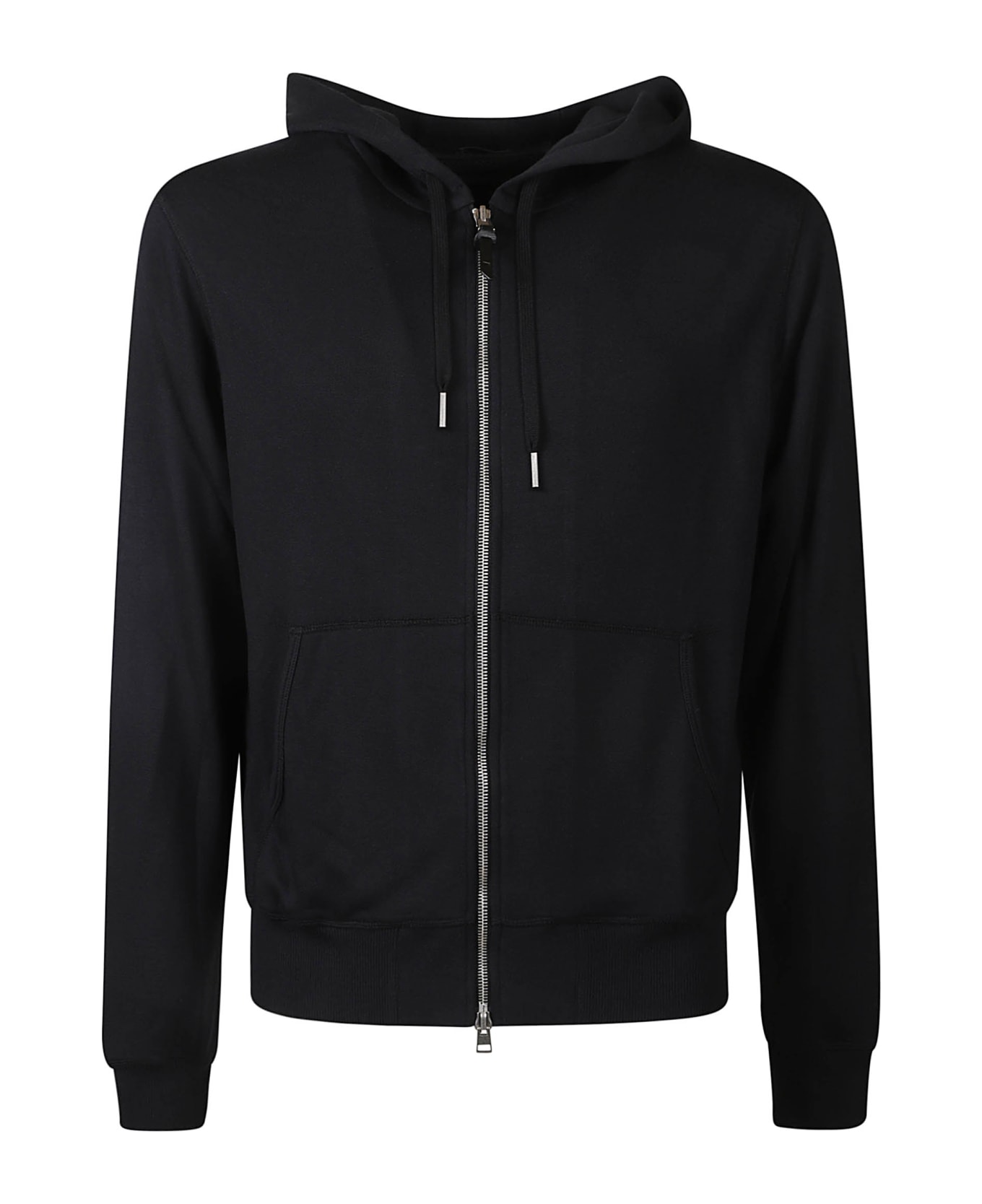 Tom Ford Laced Zipped Hoodie - Black