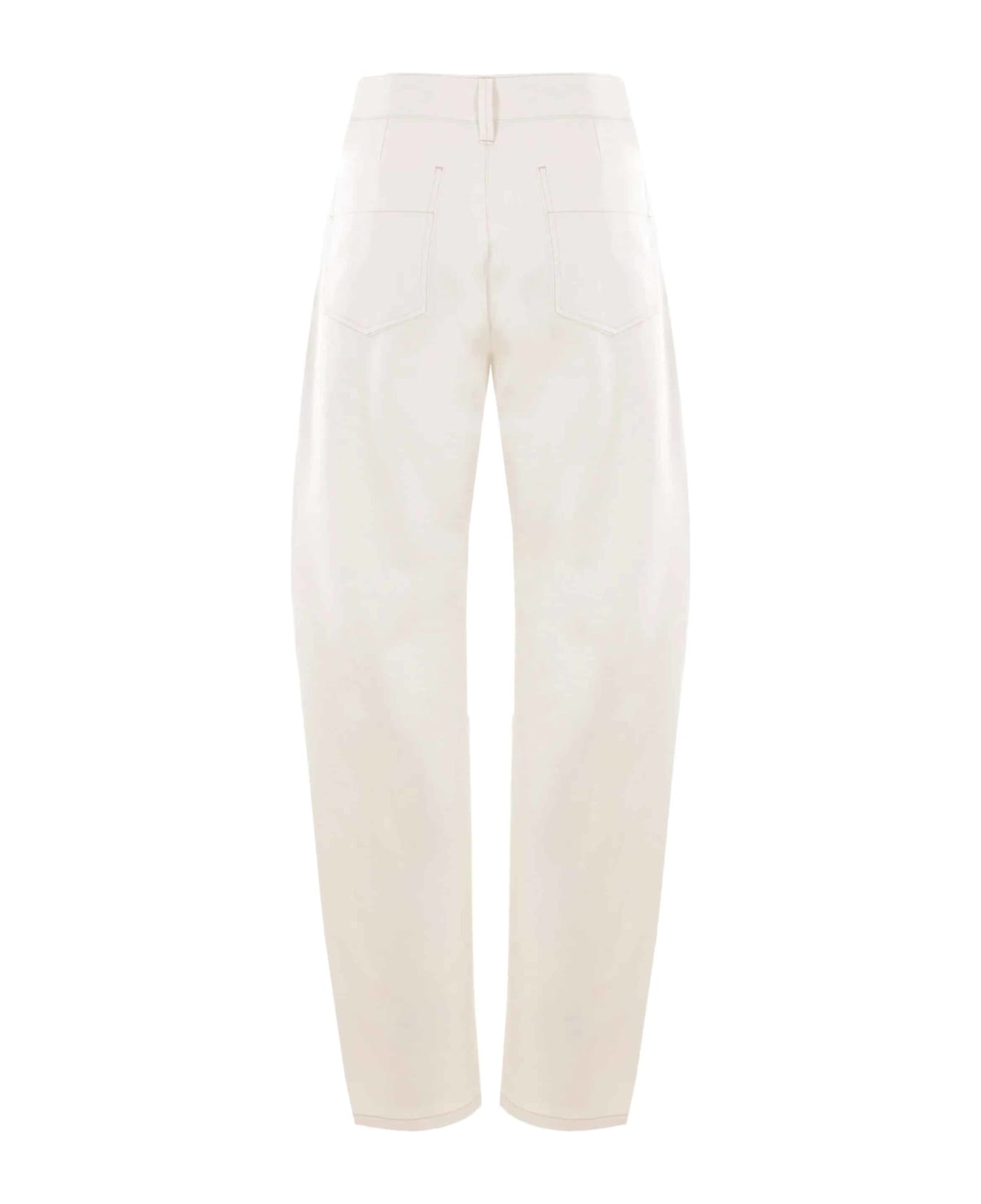 Lemaire Five Pocket Pants - Creamy White