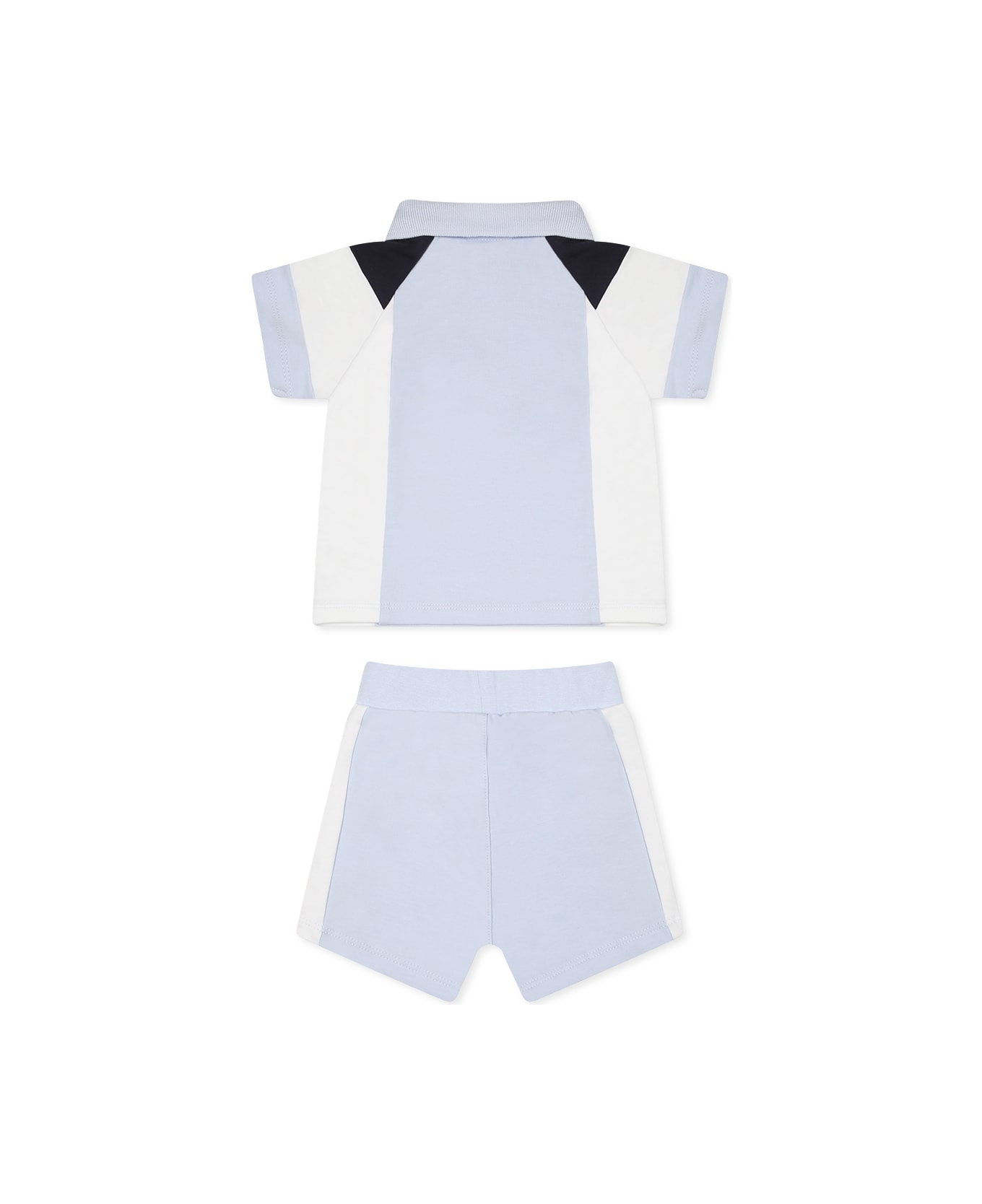 Hugo Boss Light Blue Suit For Baby Boy With Logo - Light Blue