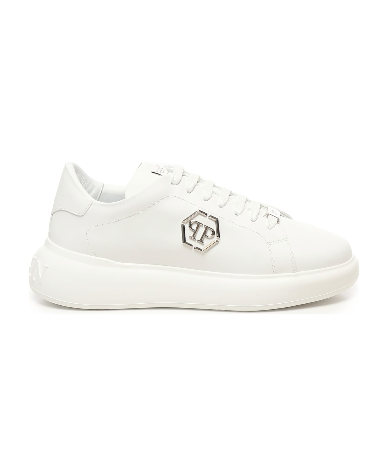 Philipp Plein Hexagon Low Top Sneakers - White