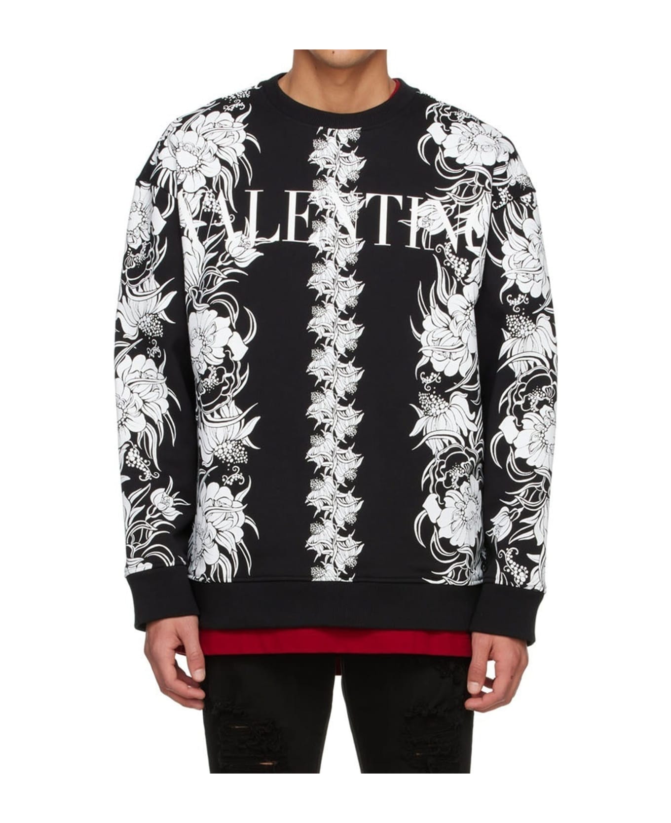 Valentino Flowers Daisyland Sweatshirt - Black フリース