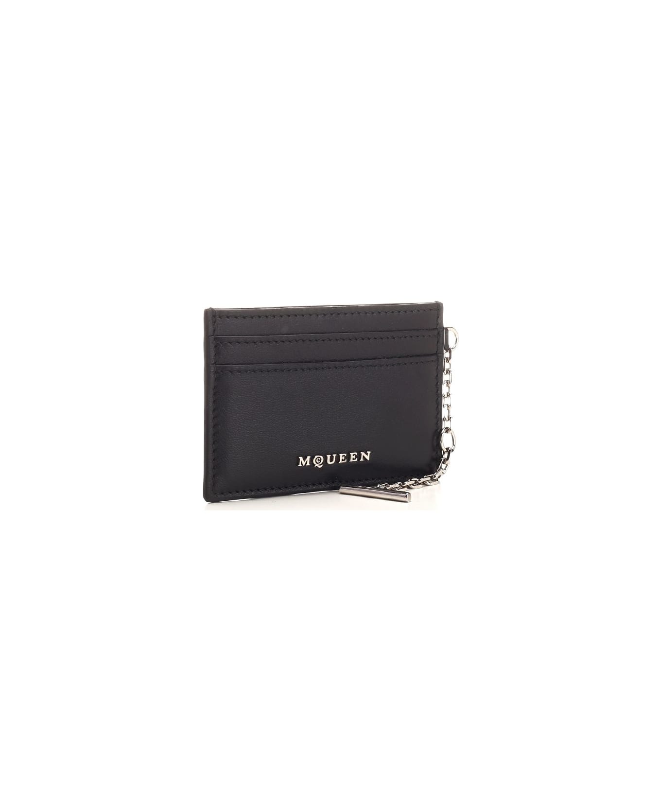 Alexander McQueen "sling" Card Holder - Black