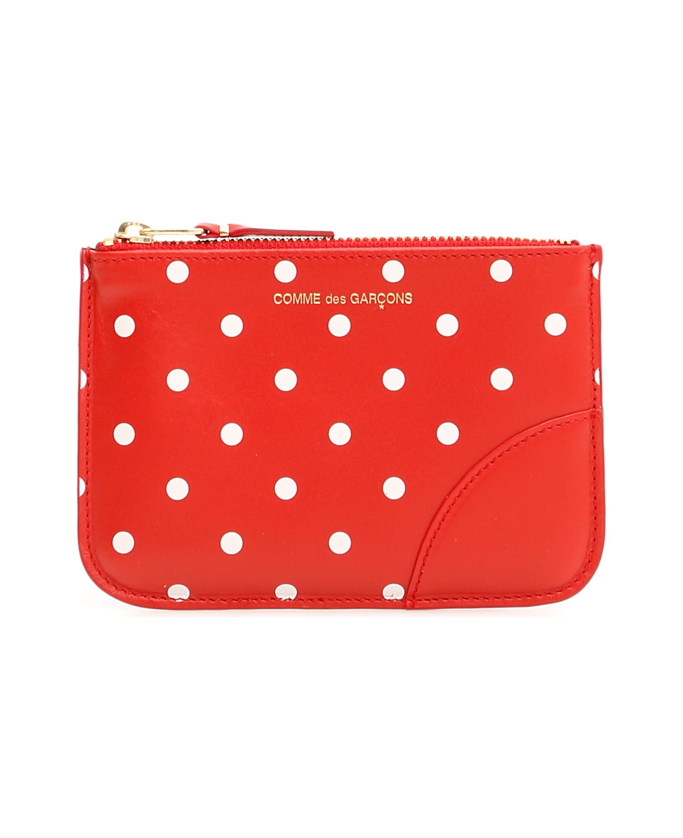 Comme des Garçons Wallet Polka Dots Pouch - Red Red