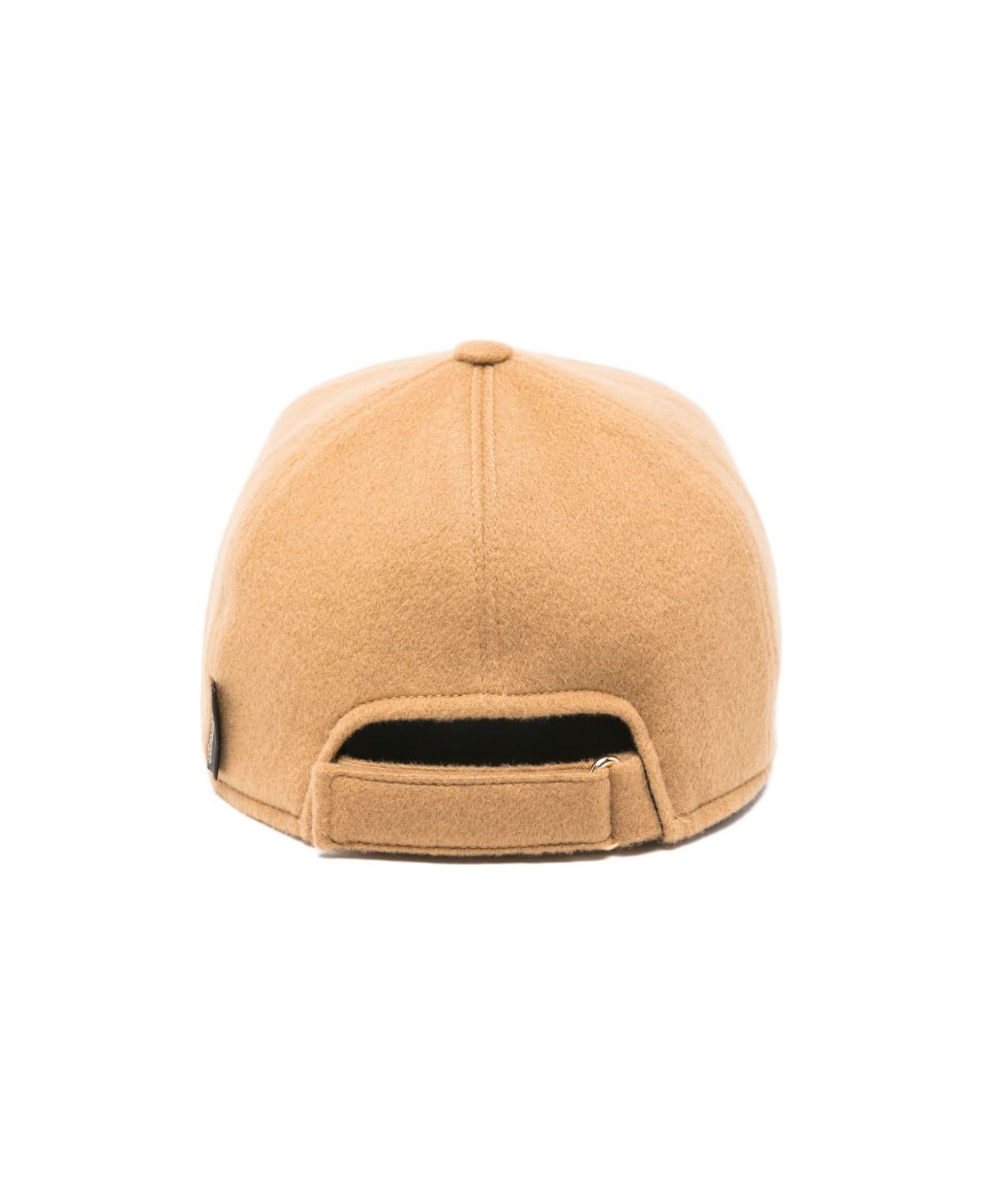 Borsalino Hiker Cashmere Baseball Cap - Camel
