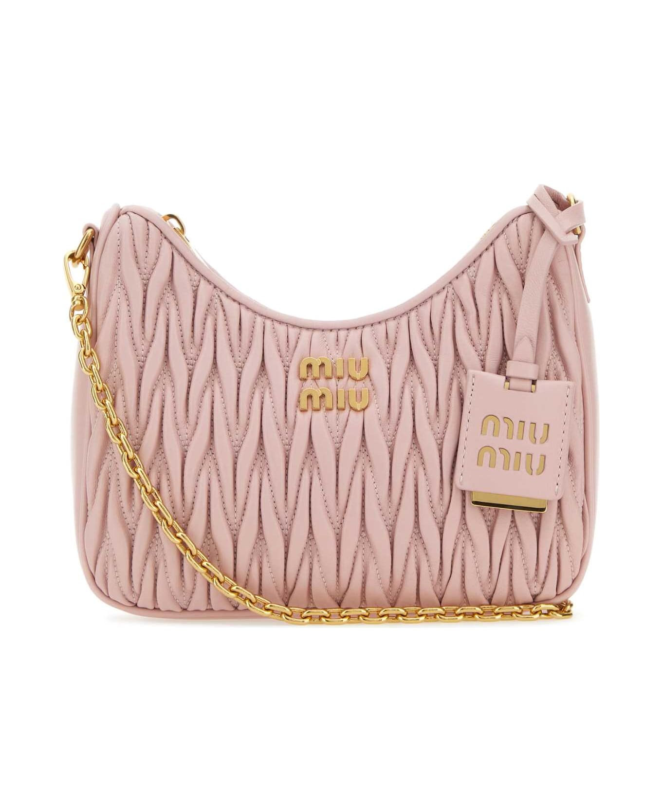 Miu Miu Pink Leather Handbag - ALABASTRO
