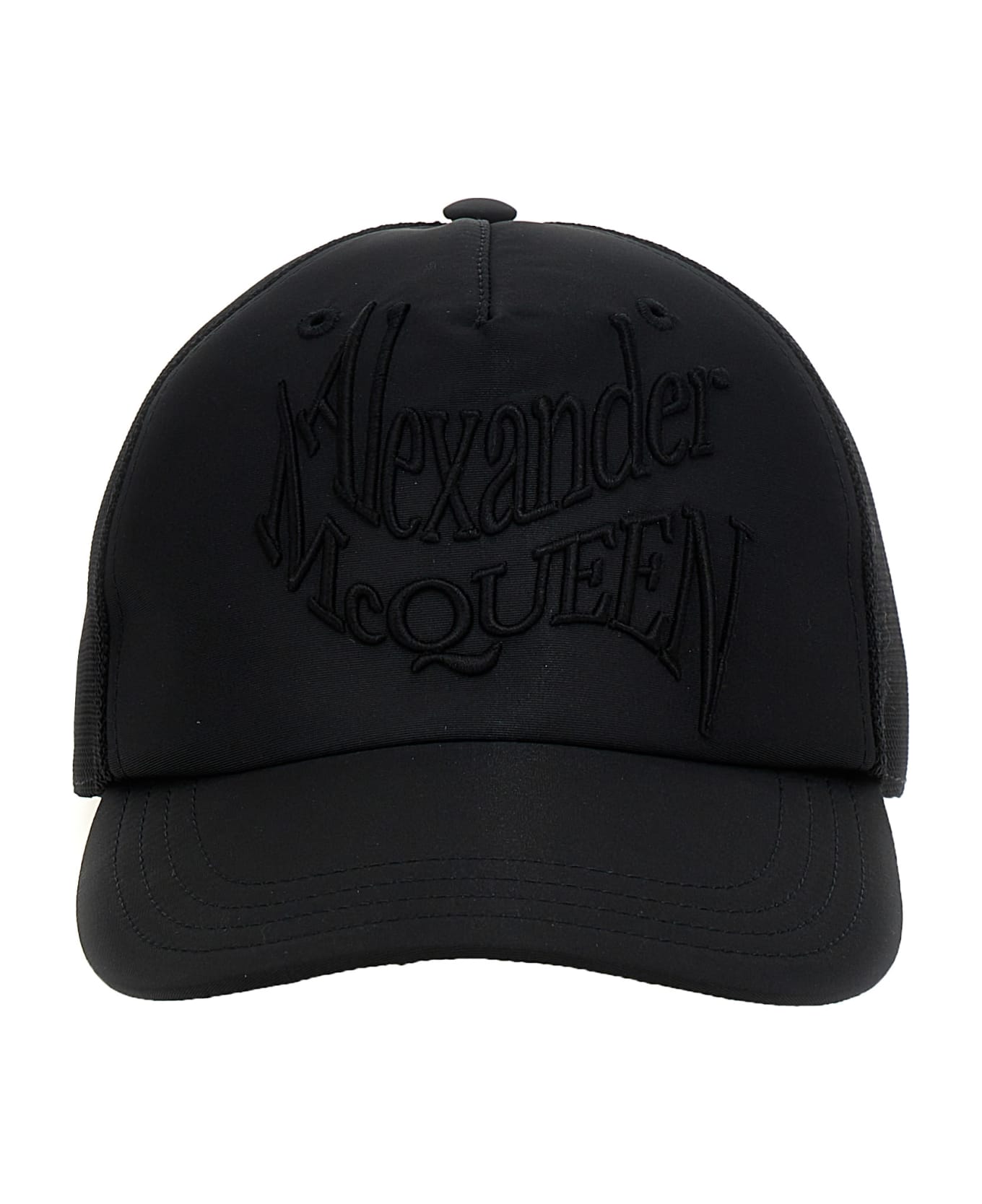 Alexander McQueen 'warped Logo' Baseball Cap - Black  