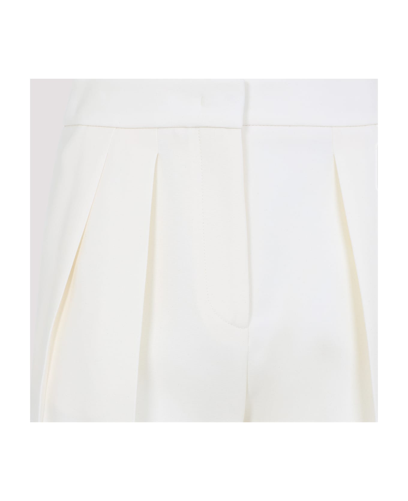 Giorgio Armani Silk Pants - Cloud Dancer