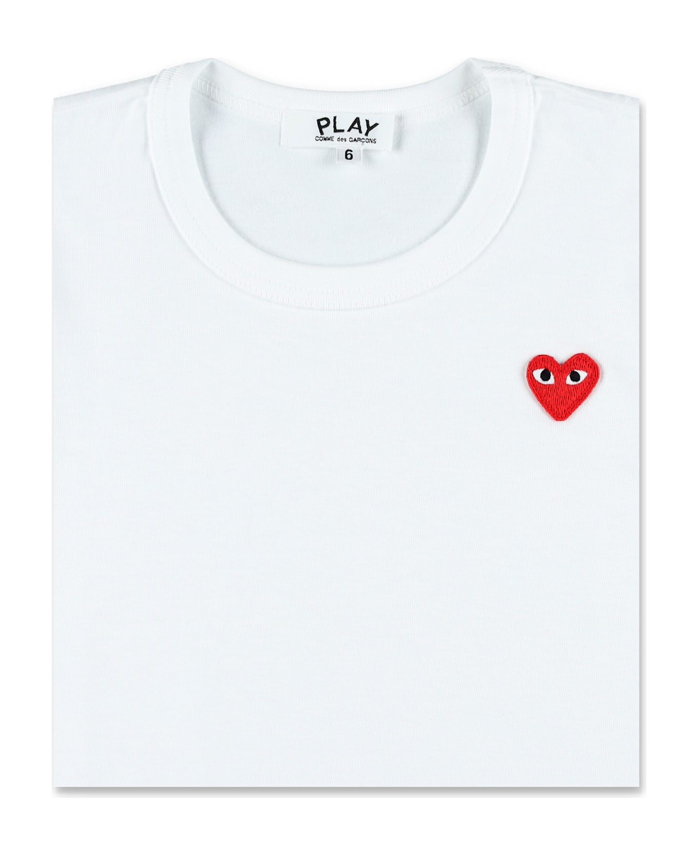 Comme des Garçons Play Tee Little Heart - WHITE