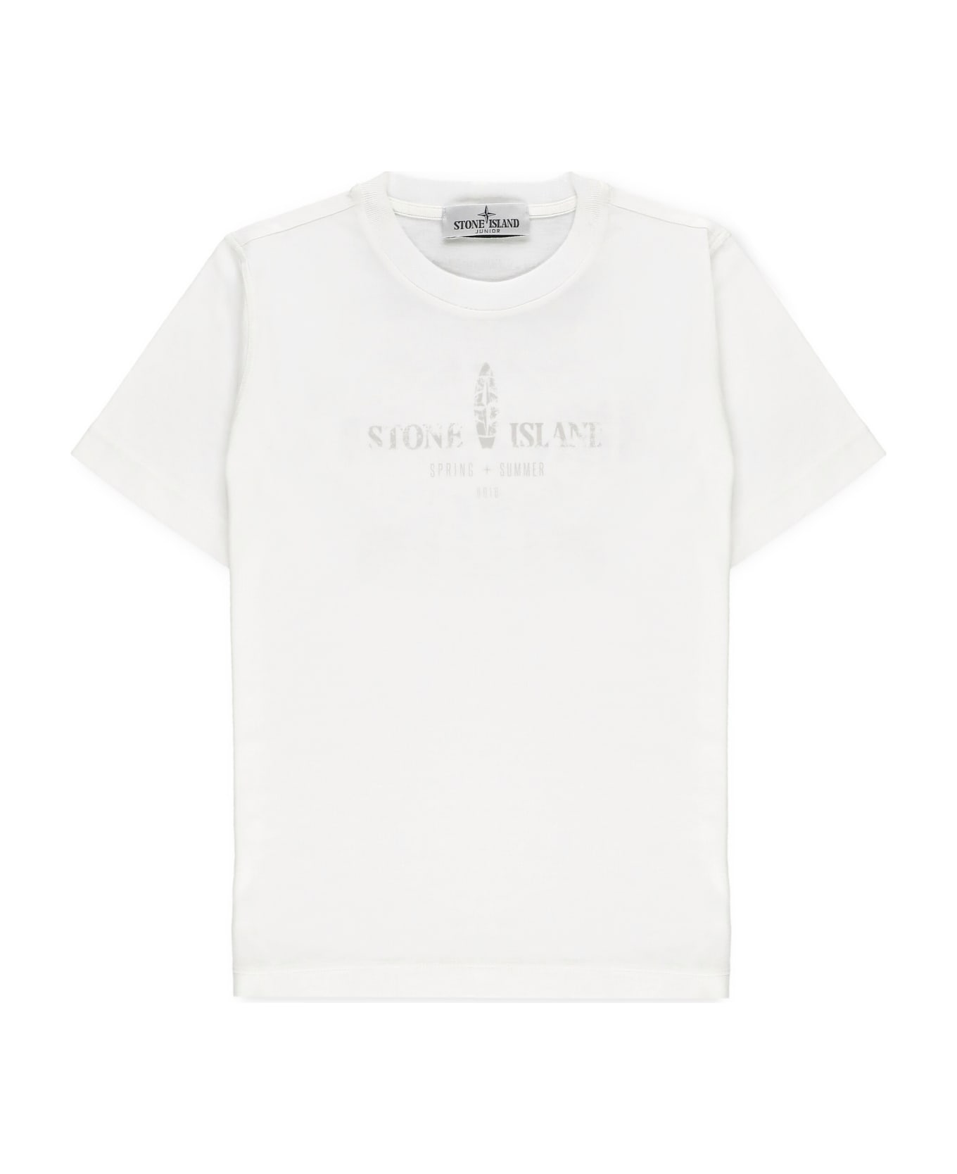 Stone Island Cotton T-shirt - White Tシャツ＆ポロシャツ