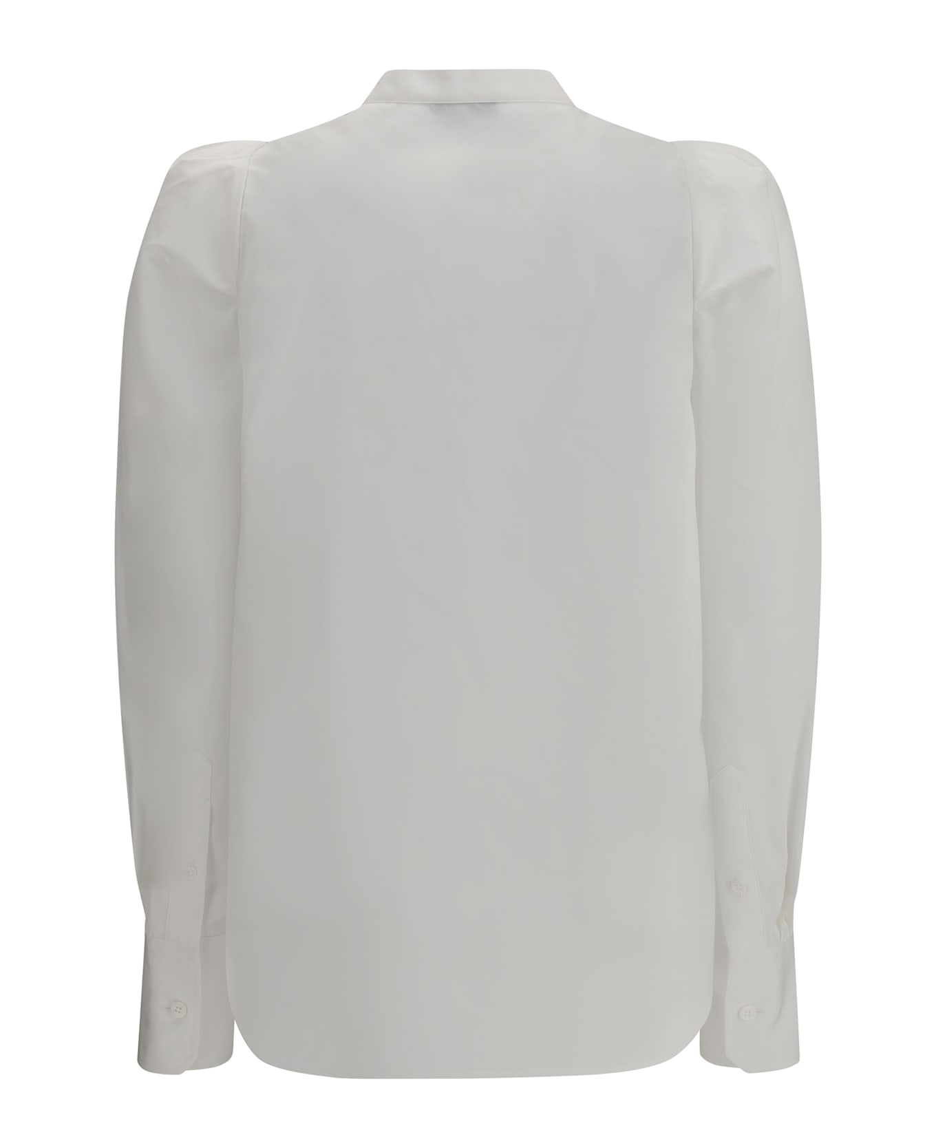 Alexander McQueen White Shirt With Mandarin Collar