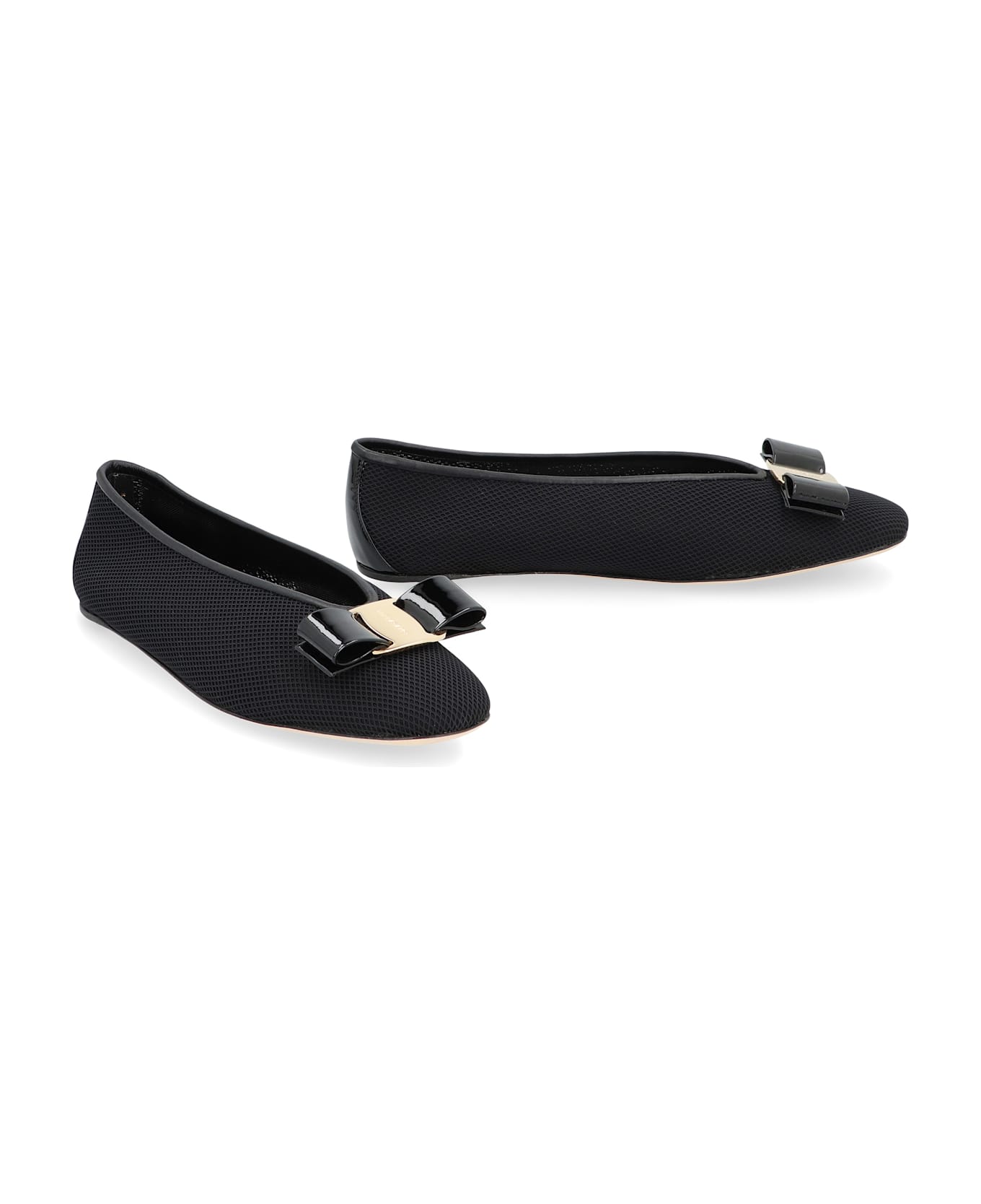 Ferragamo Vara Ballet Flats - black